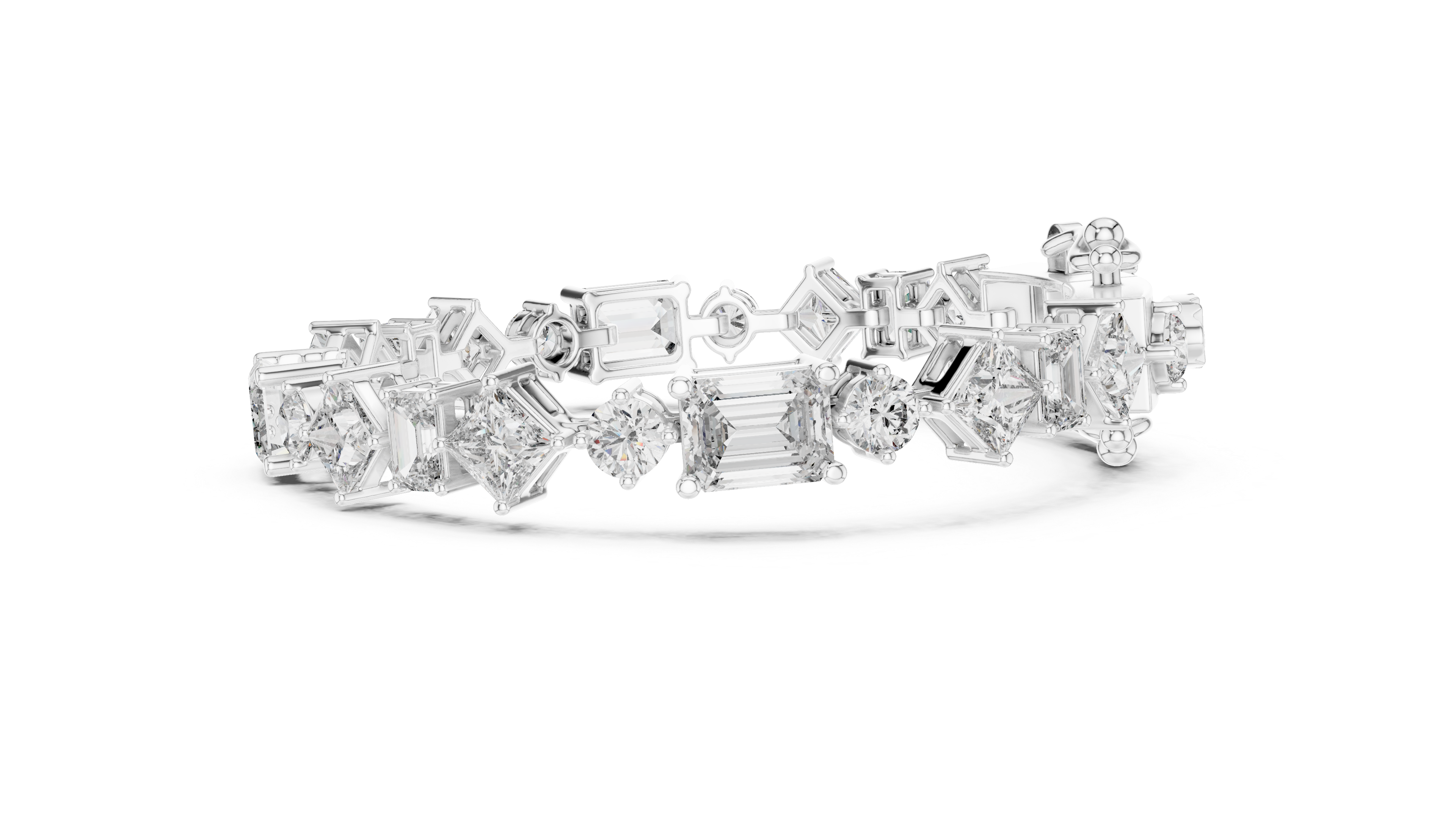 Multi-Cut Diamond Bracelet - Krishnashray