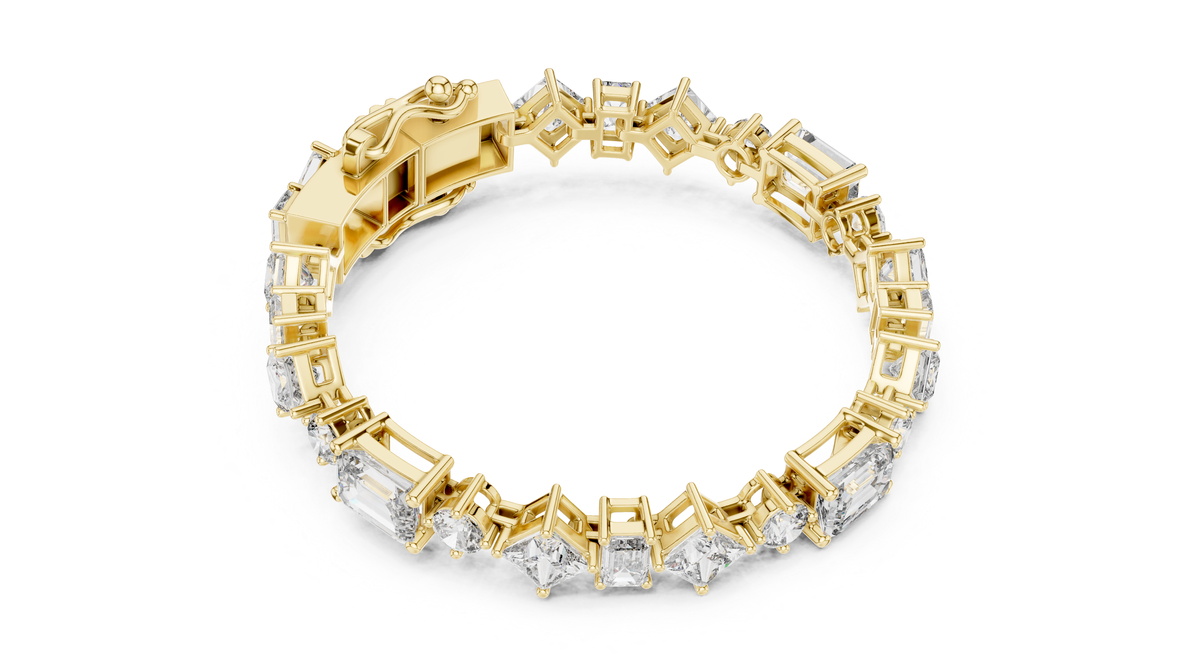 Multi-Cut Diamond Bracelet - Krishnashray