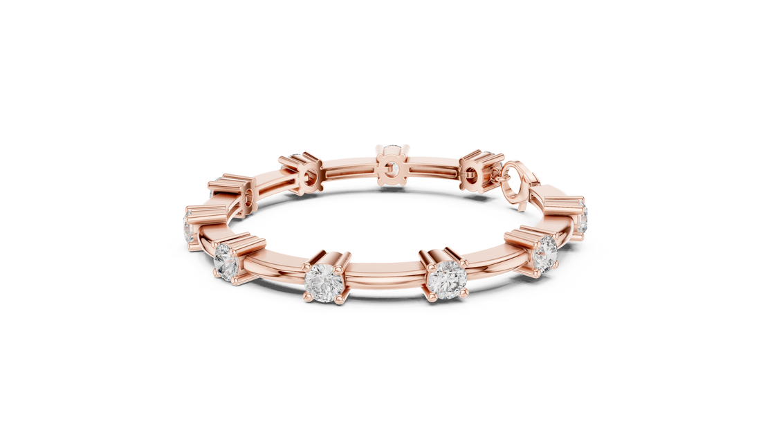 Diamond charm bracelet, upscale boutique flair