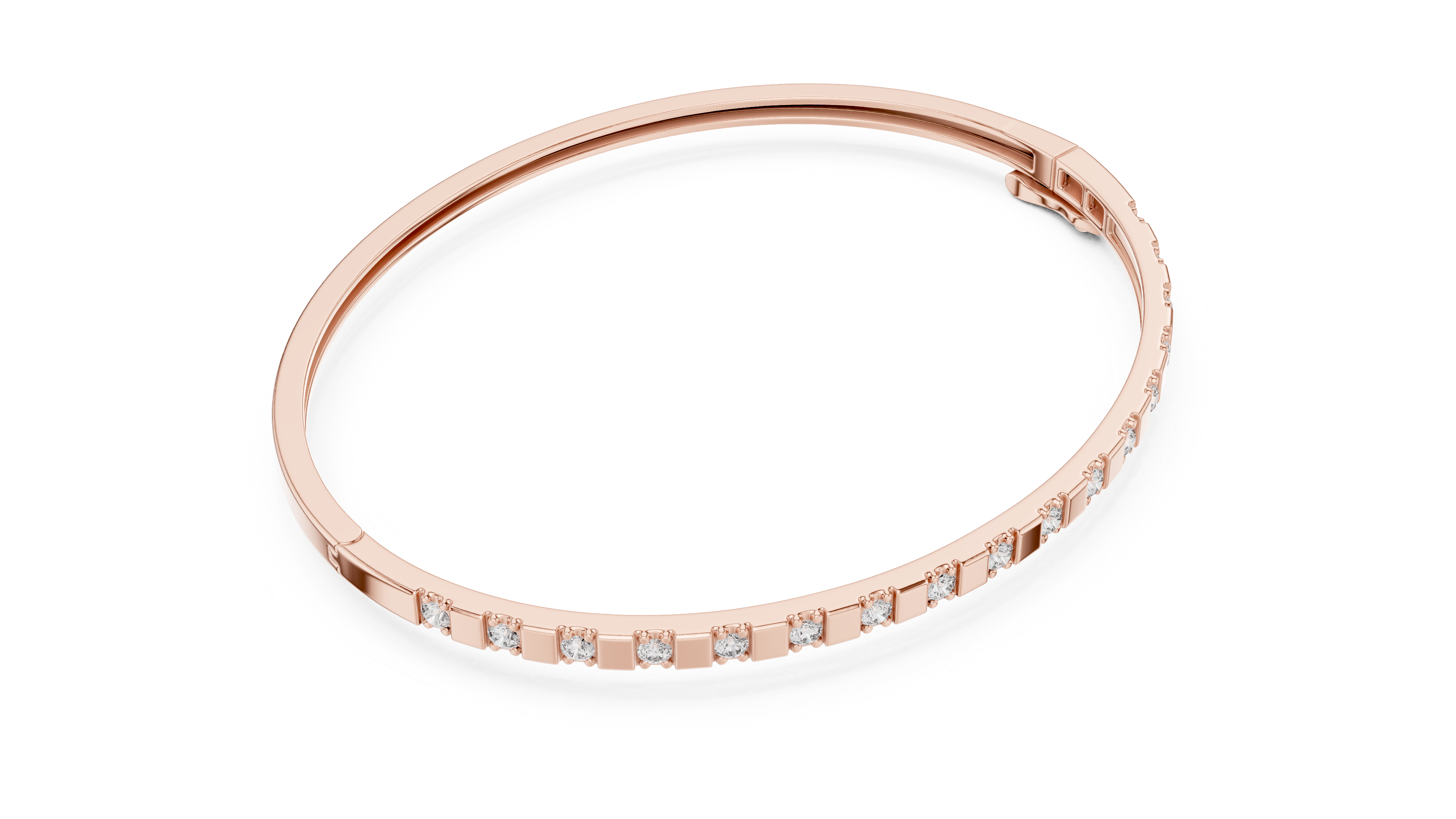 Channel Set Diamond Bracelet