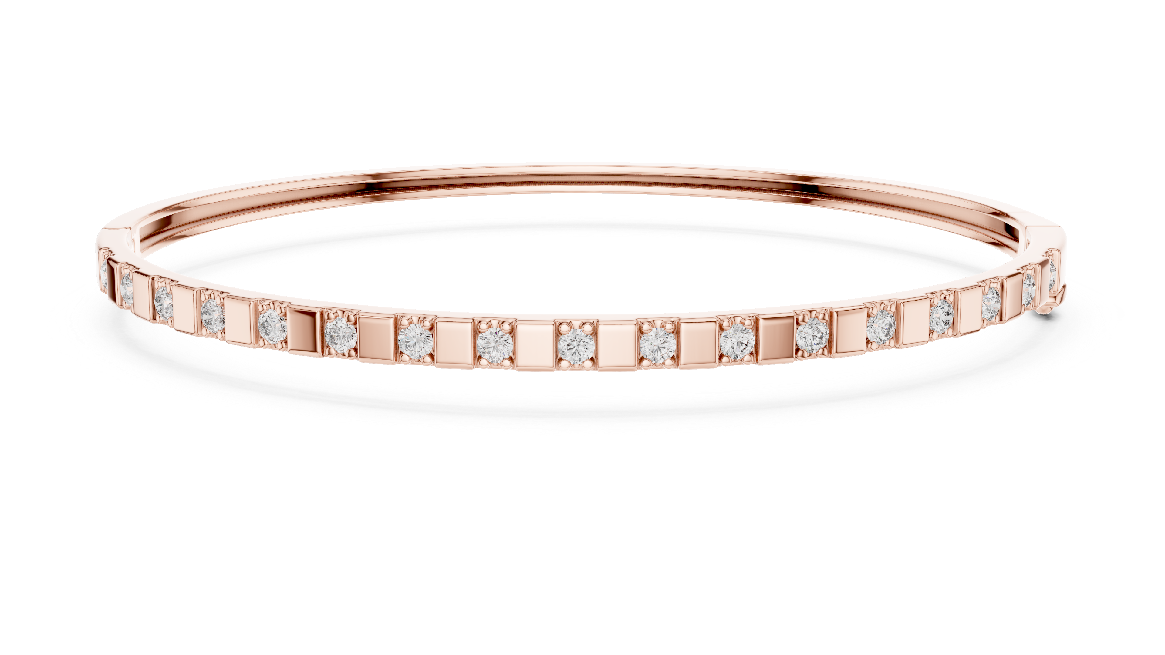 Channel Set Diamond Bracelet