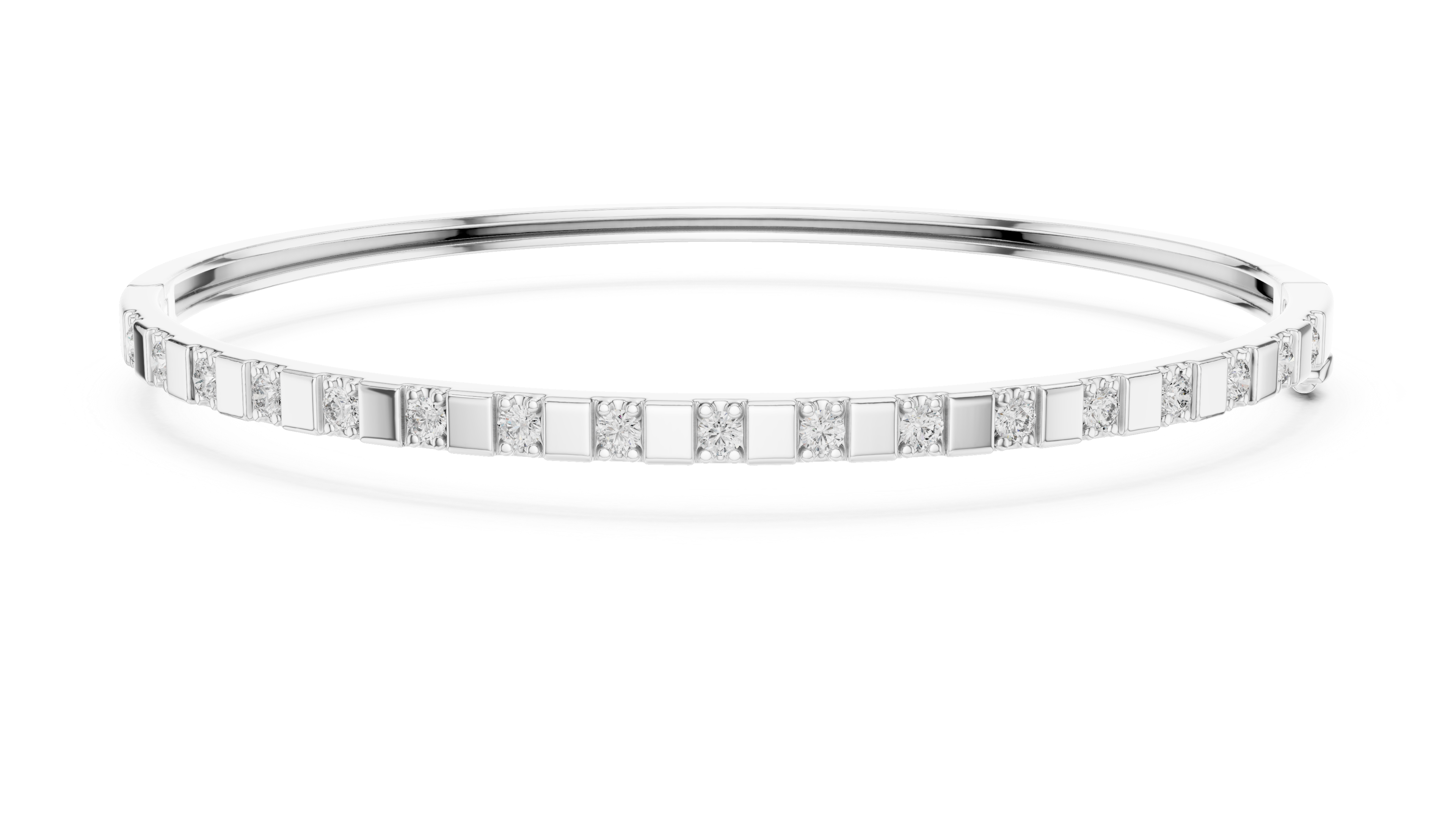 Channel Set Diamond Bracelet