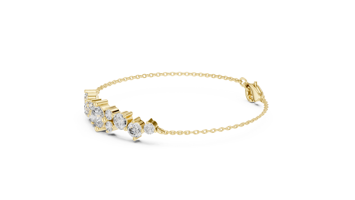 Minimalist gold bracelet, Orchard prestige vibe