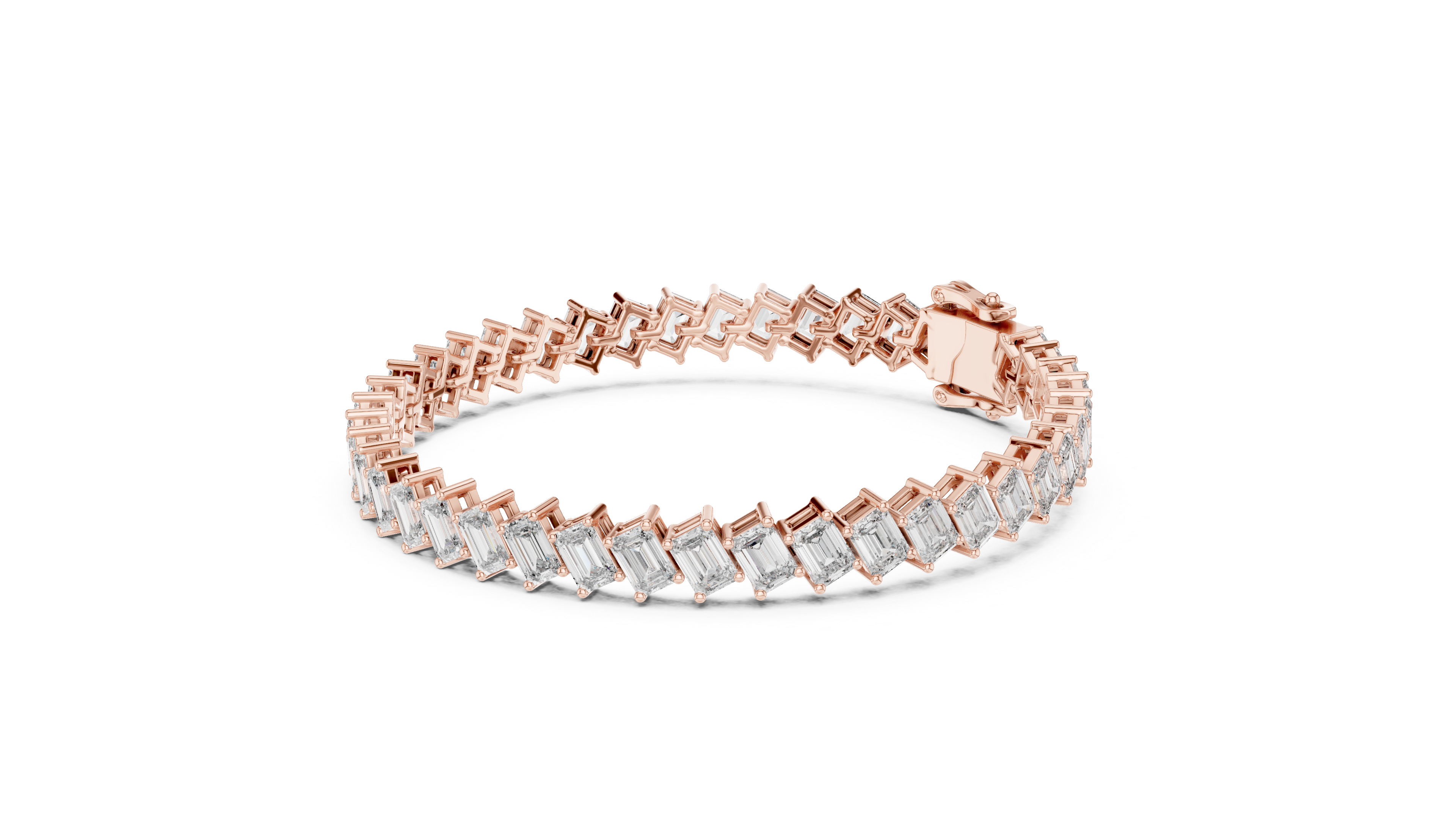 Emerald Cut Tennis Bracelet