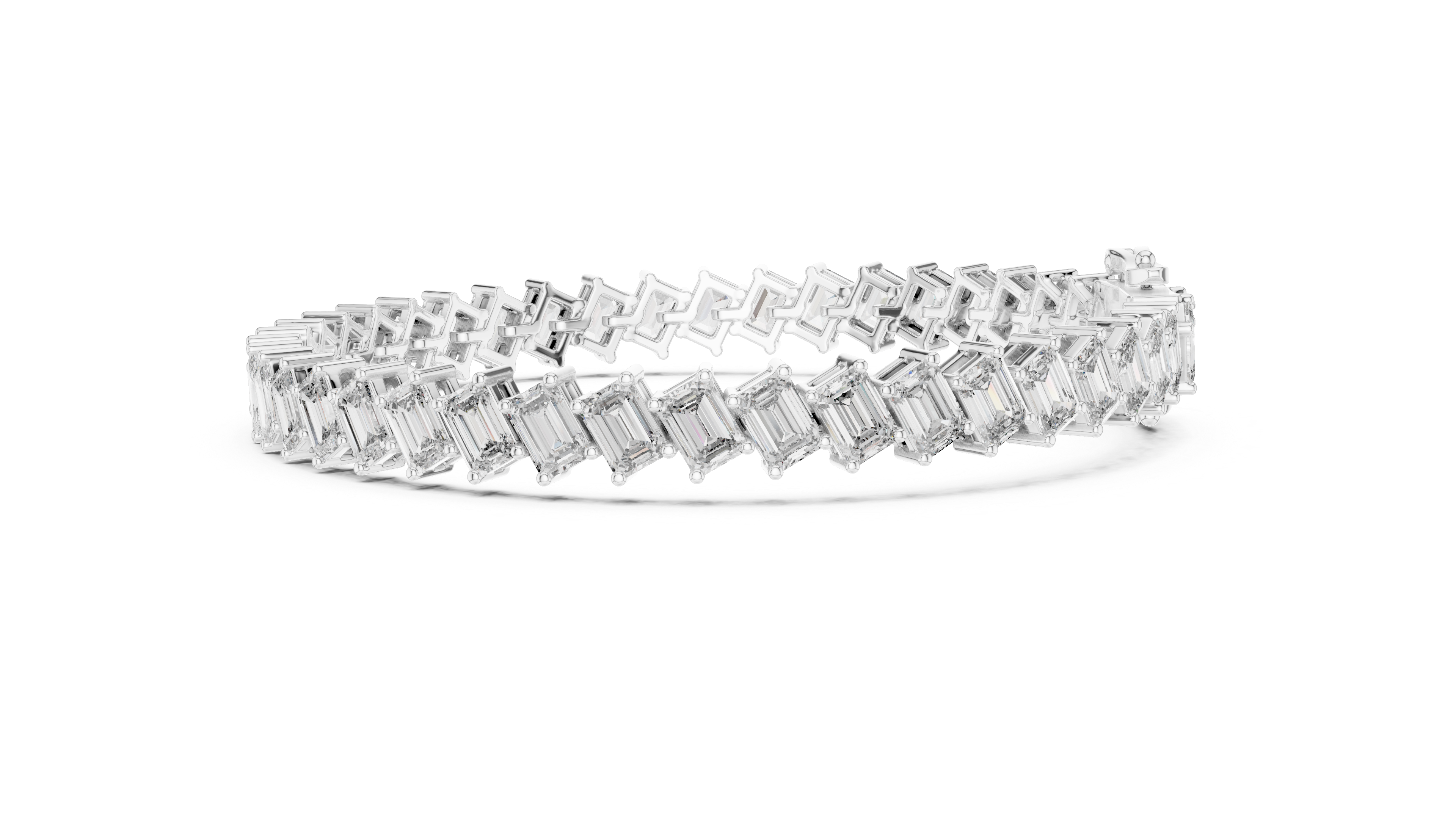 Emerald Cut Tennis Bracelet