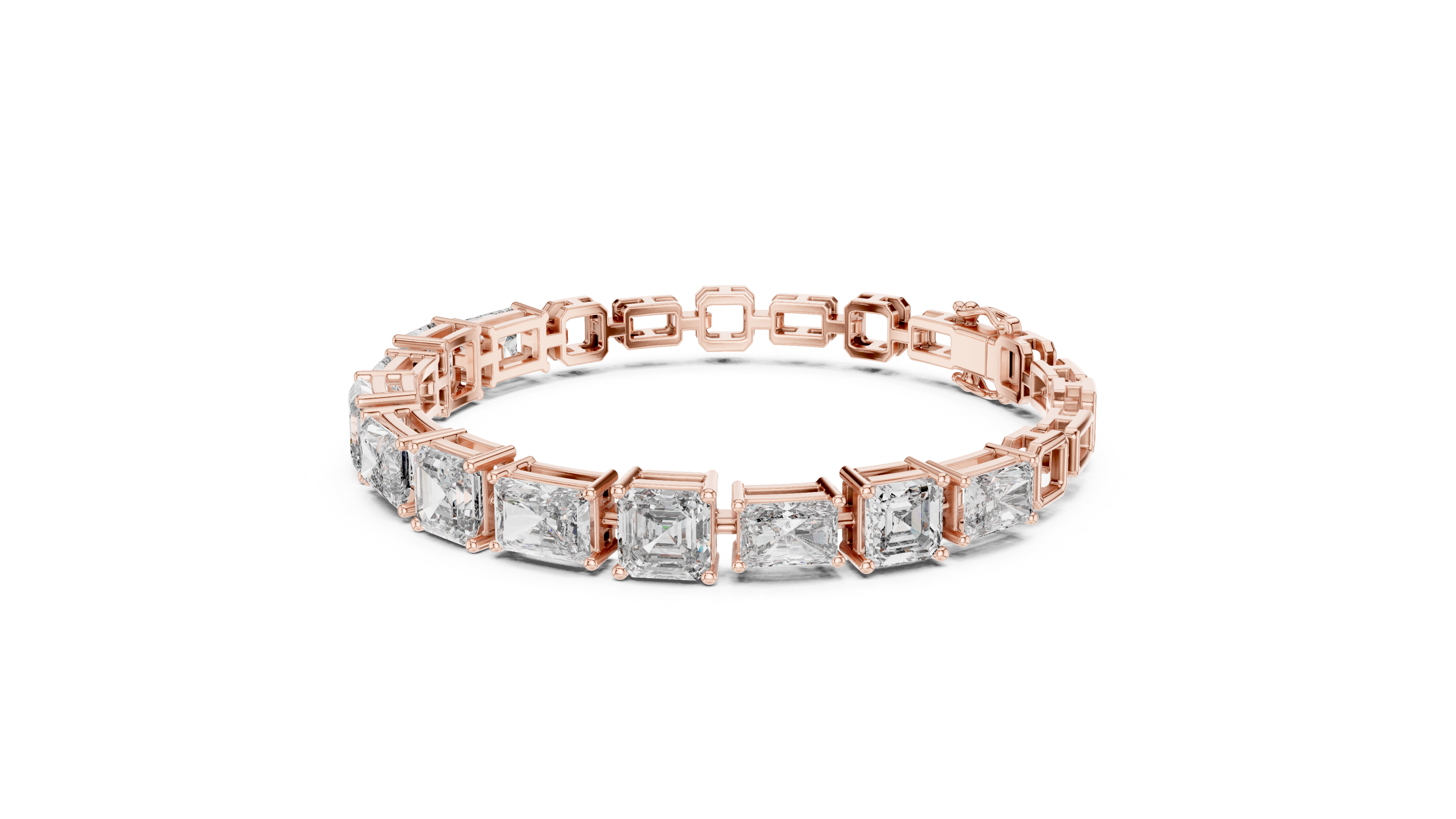Emerald Cut Diamond Bracelet