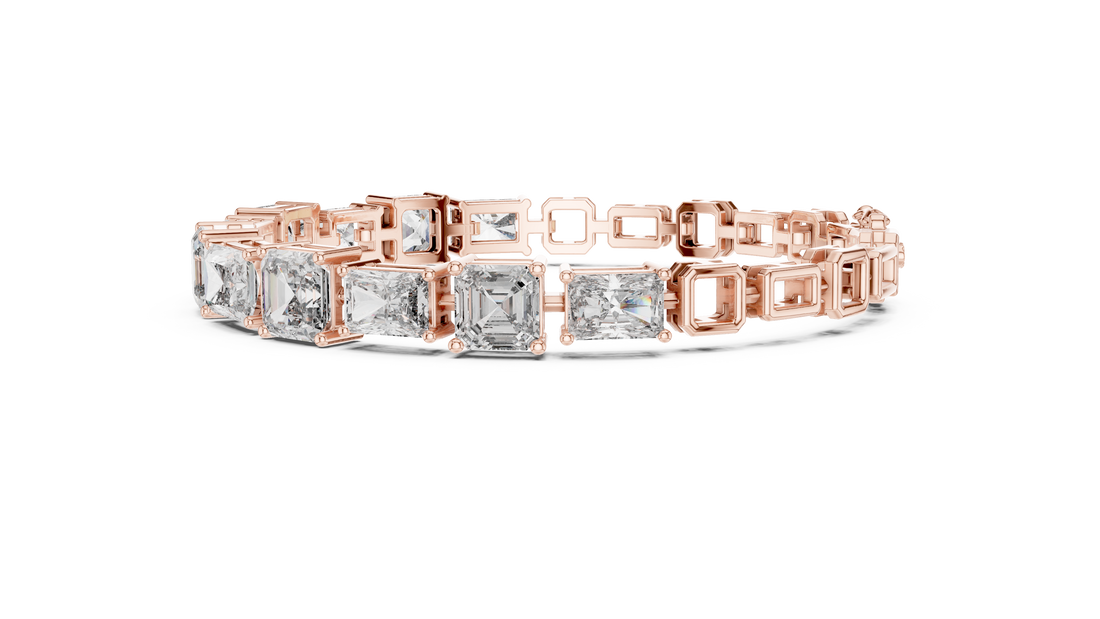 Emerald Cut Diamond Bracelet