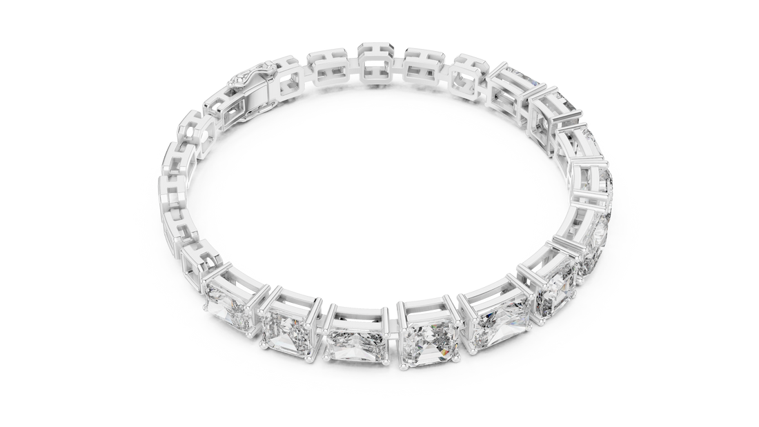 Emerald Cut Diamond Bracelet