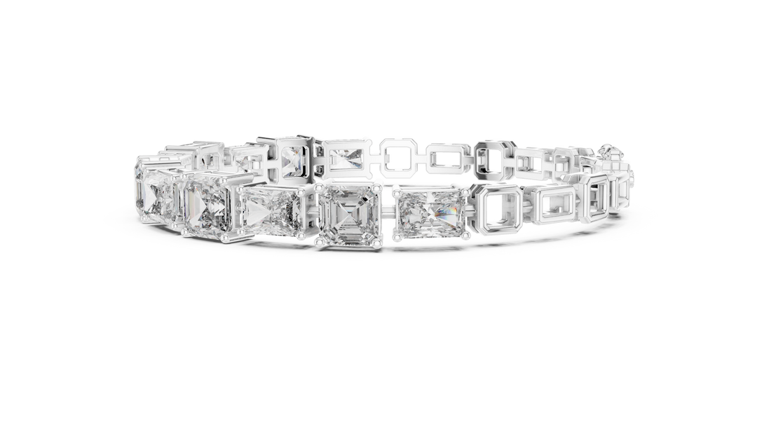 Emerald Cut Diamond Bracelet