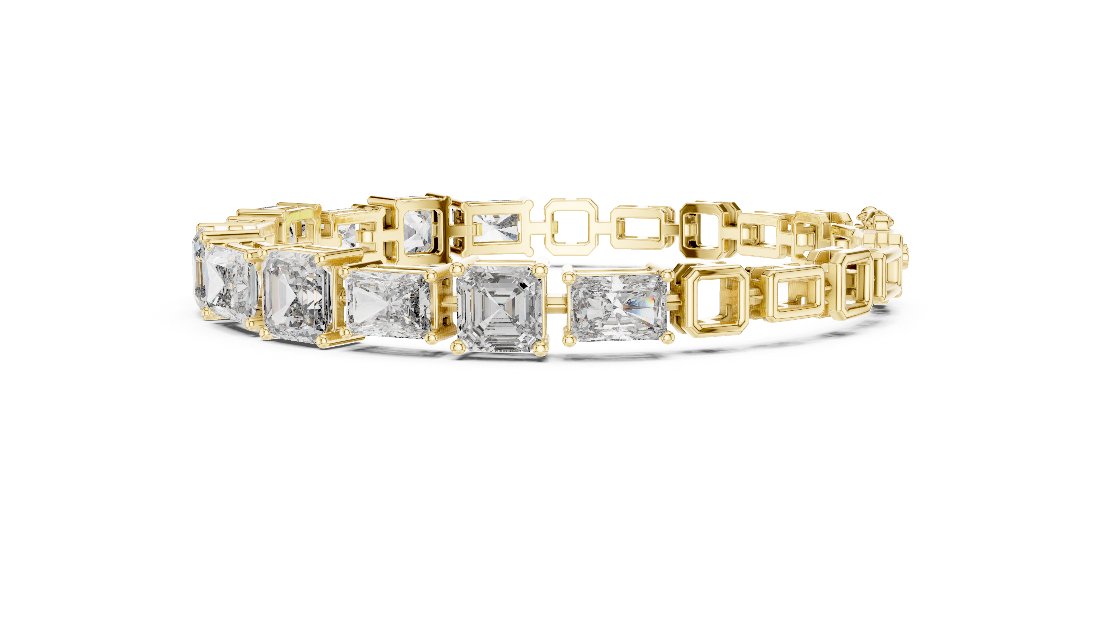 Emerald Cut Diamond Bracelet