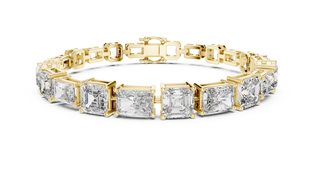 Emerald Cut Diamond Bracelet