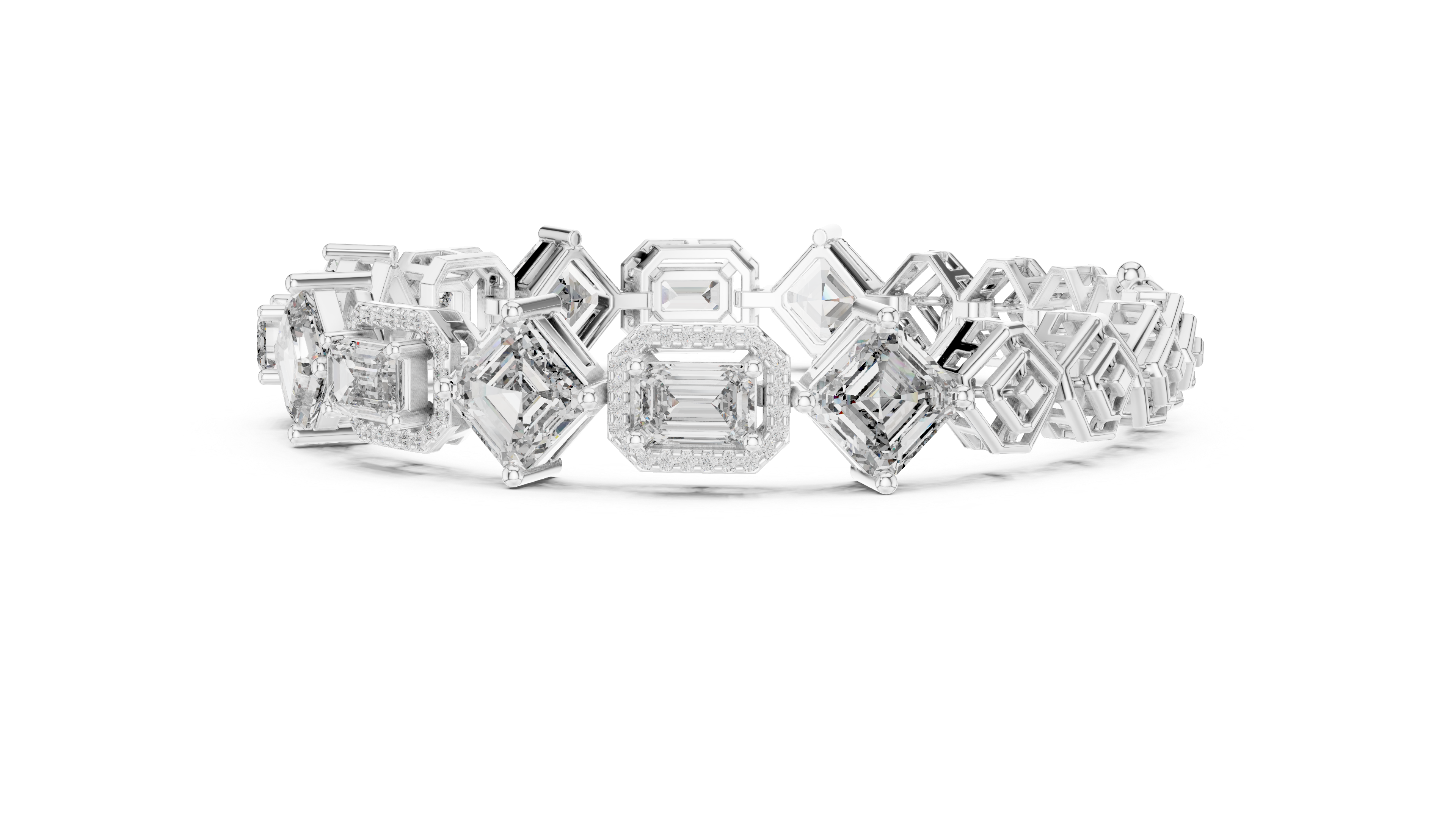 Diamond Halo Bracelet