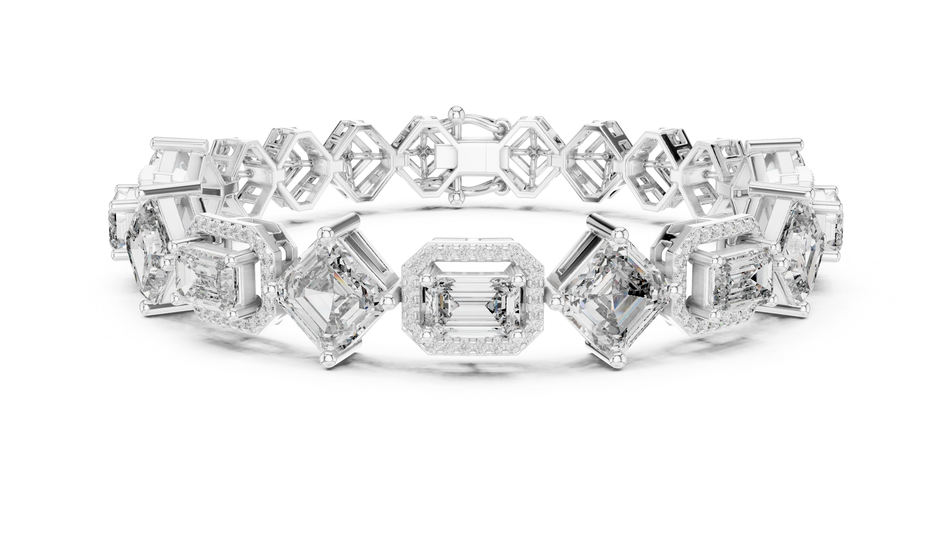 Diamond Halo Bracelet