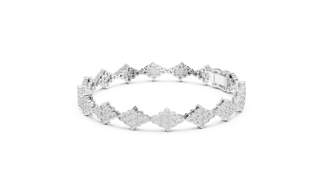 Radiant Royale Diamond Bracelet - Krishnashray