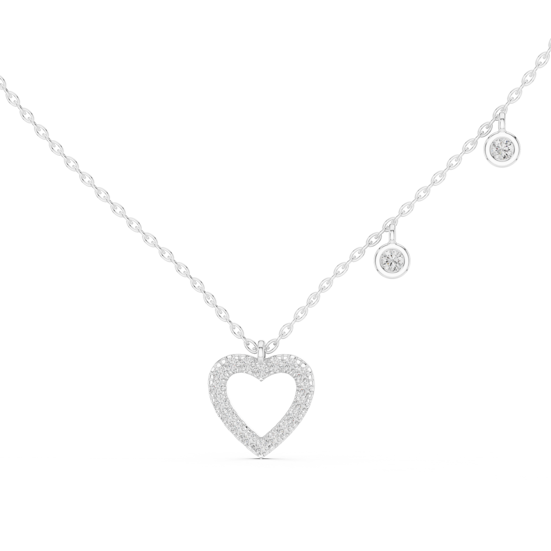 Halo diamond pendant in TA-inspired design