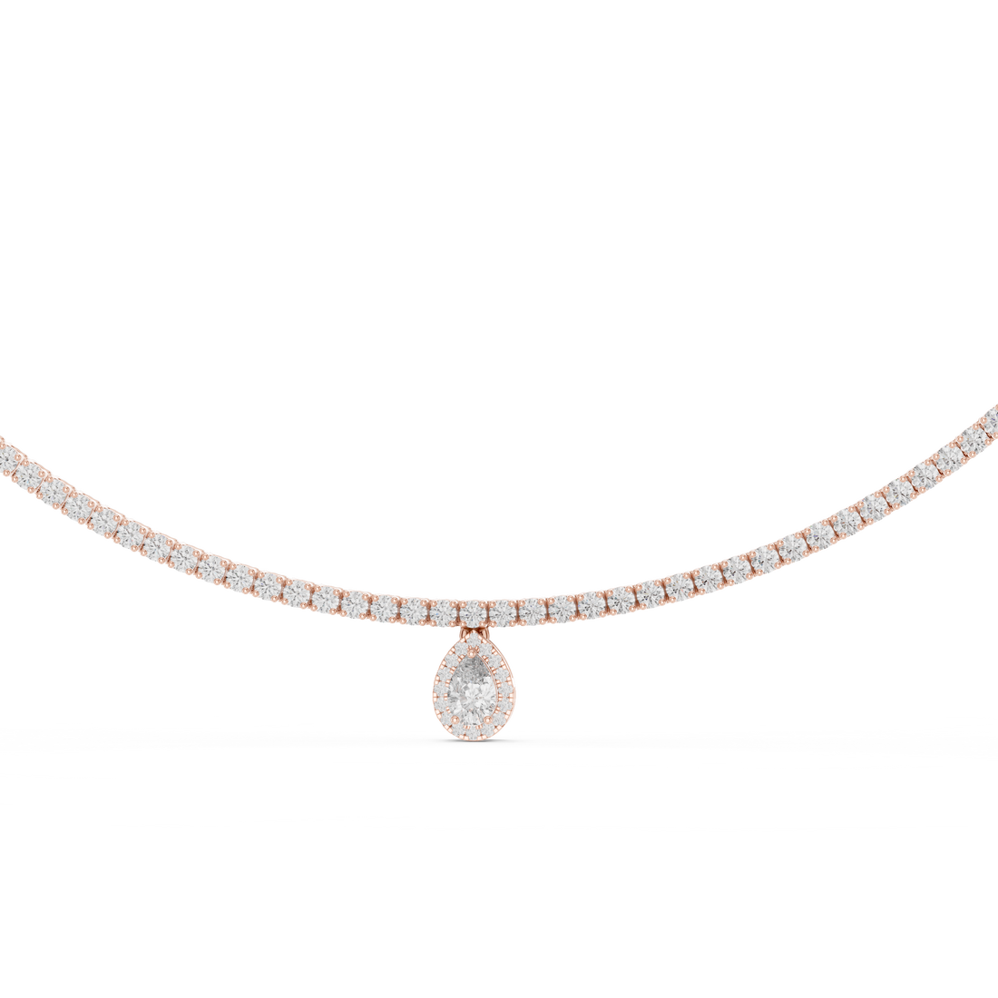 Pear-Shaped Pendant Necklace