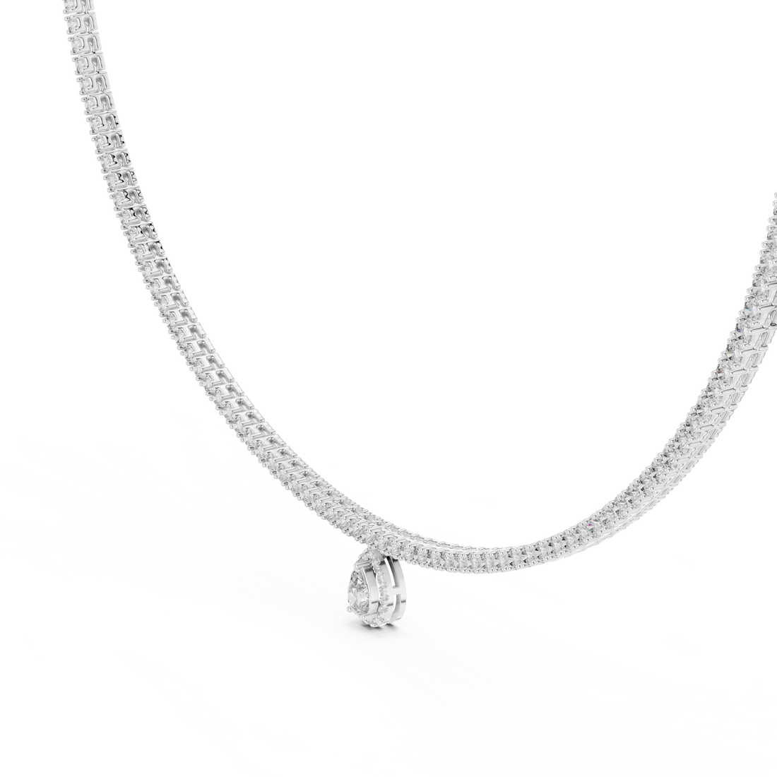 Pear-Shaped Pendant Necklace