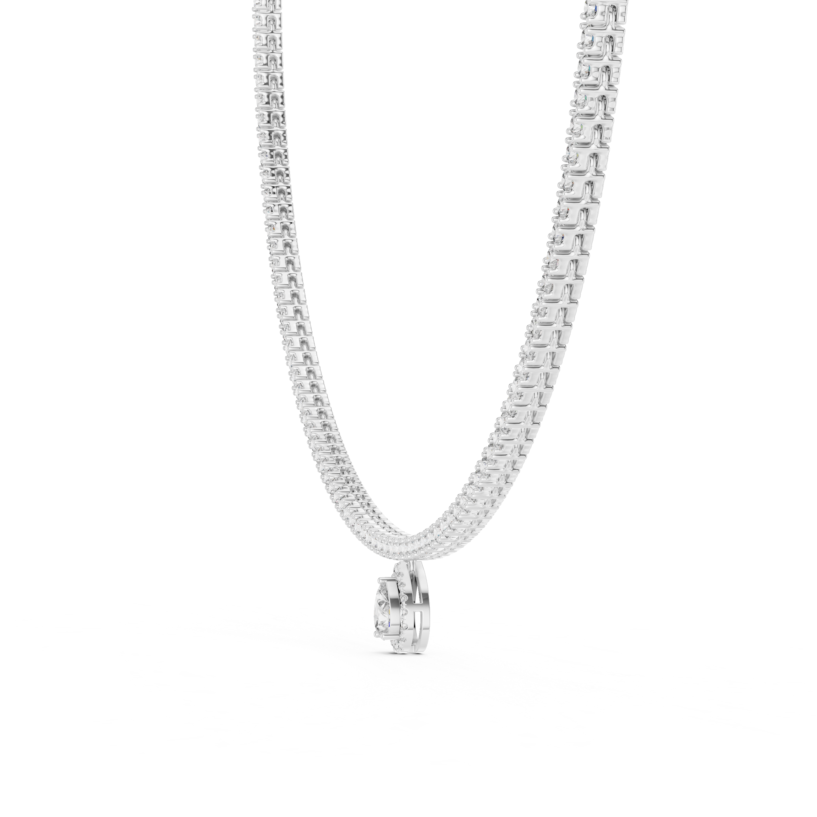 Pear-Shaped Pendant Necklace