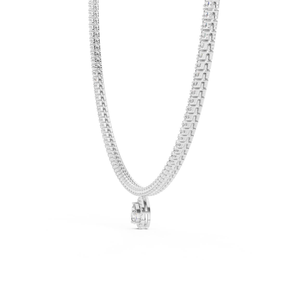 Pear-Shaped Pendant Necklace