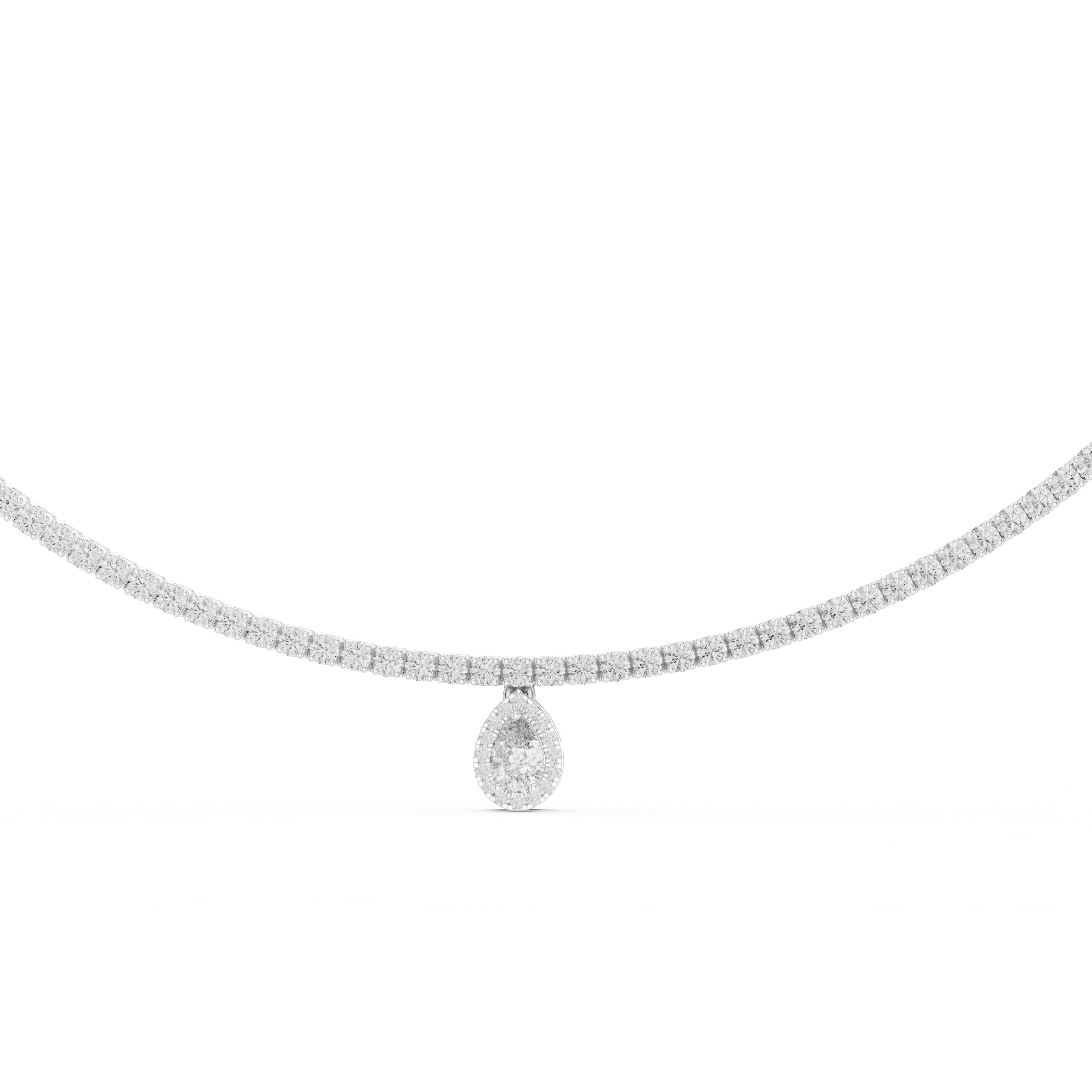 Pear-Shaped Pendant Necklace