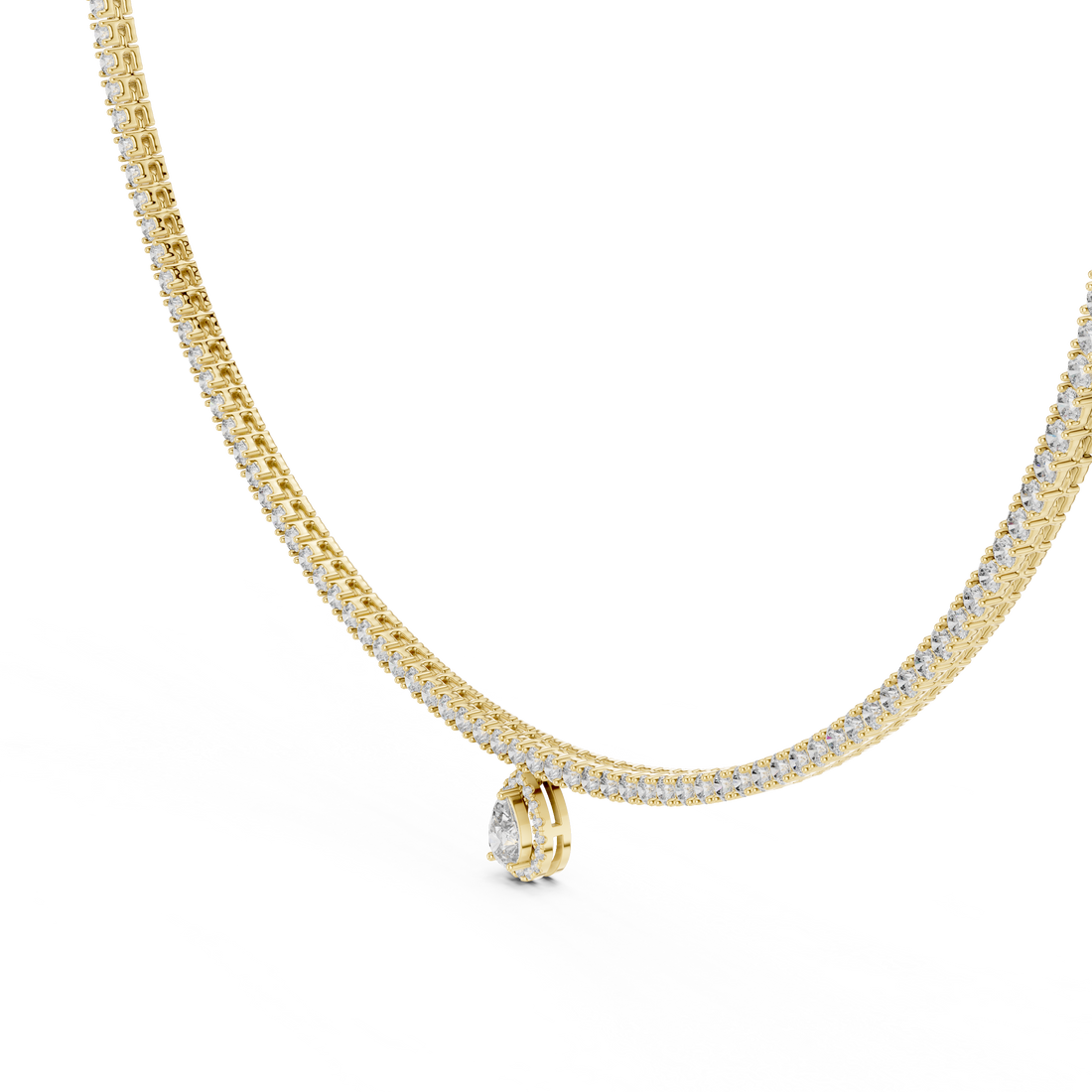 Pear-Shaped Pendant Necklace