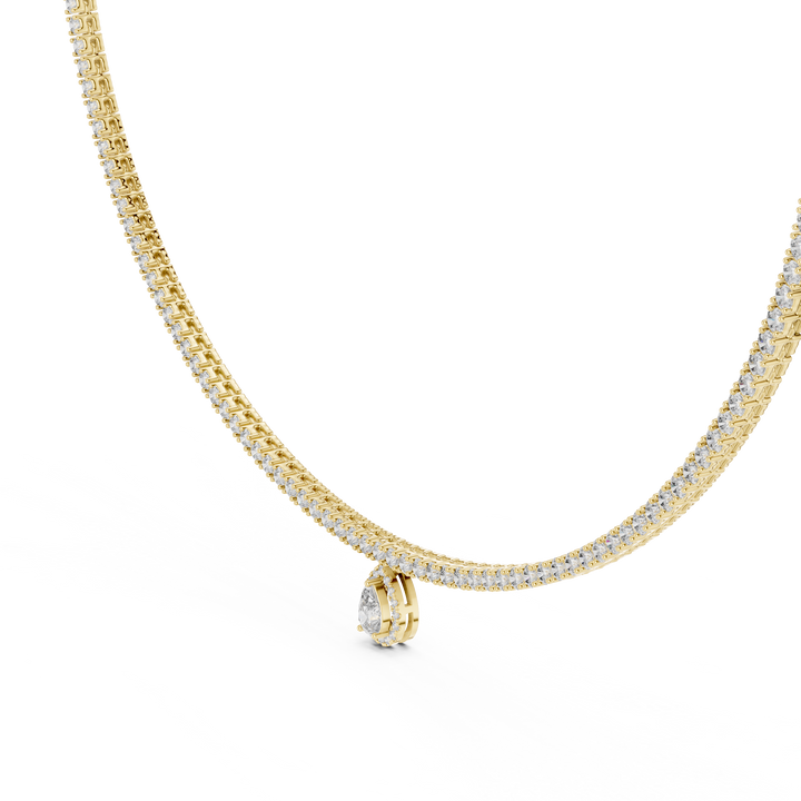Pear-Shaped Pendant Necklace