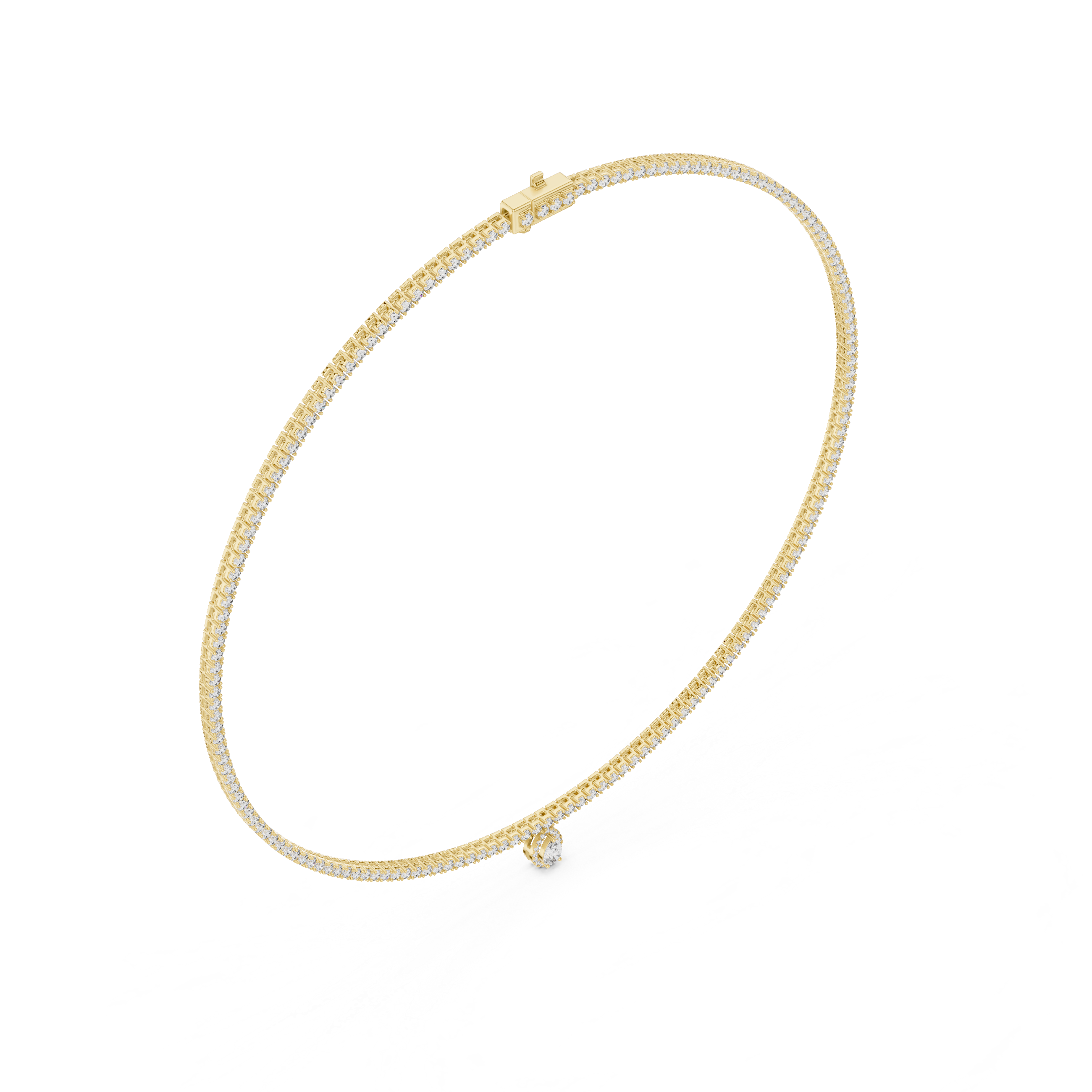 Pear-Shaped Pendant Necklace