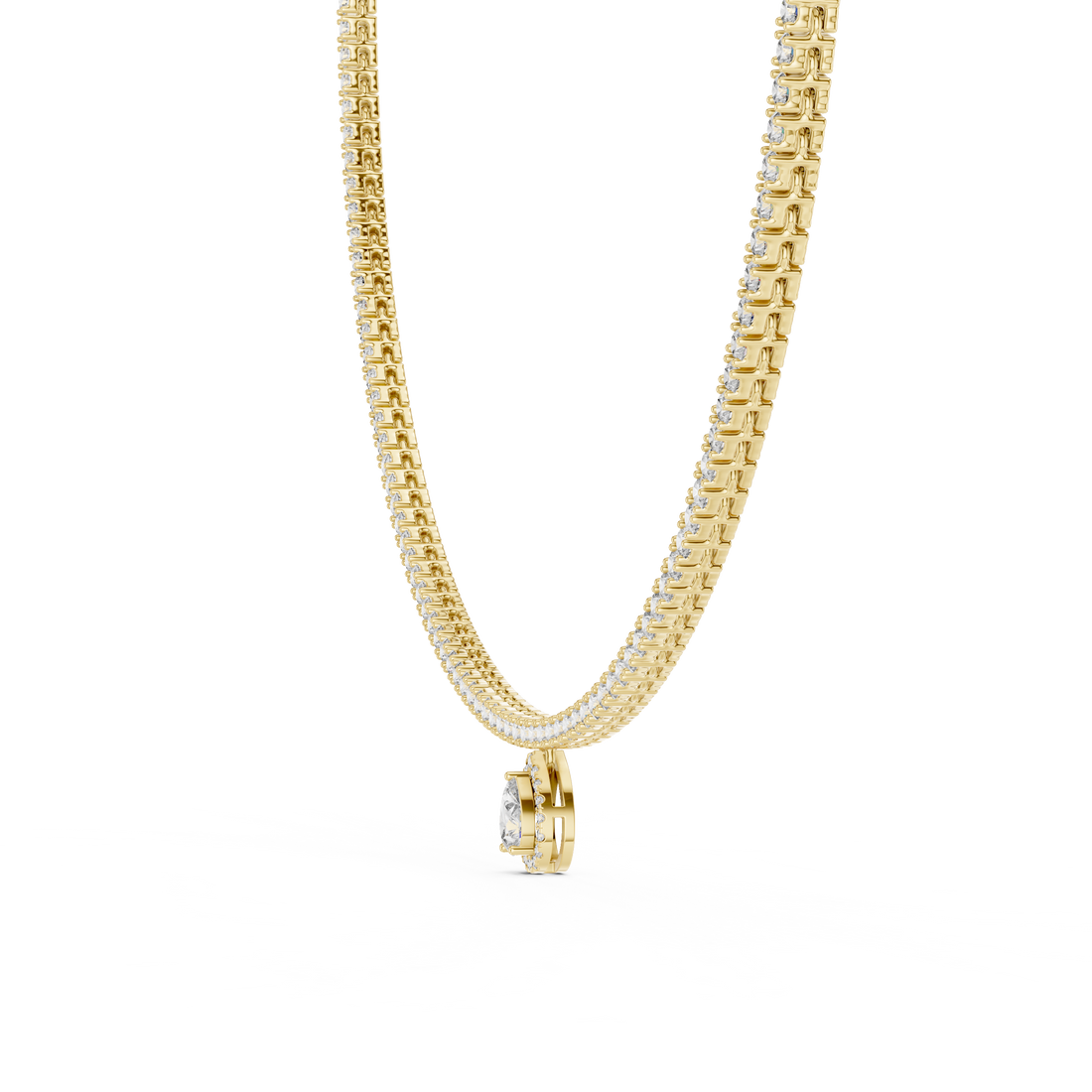 Pear-Shaped Pendant Necklace