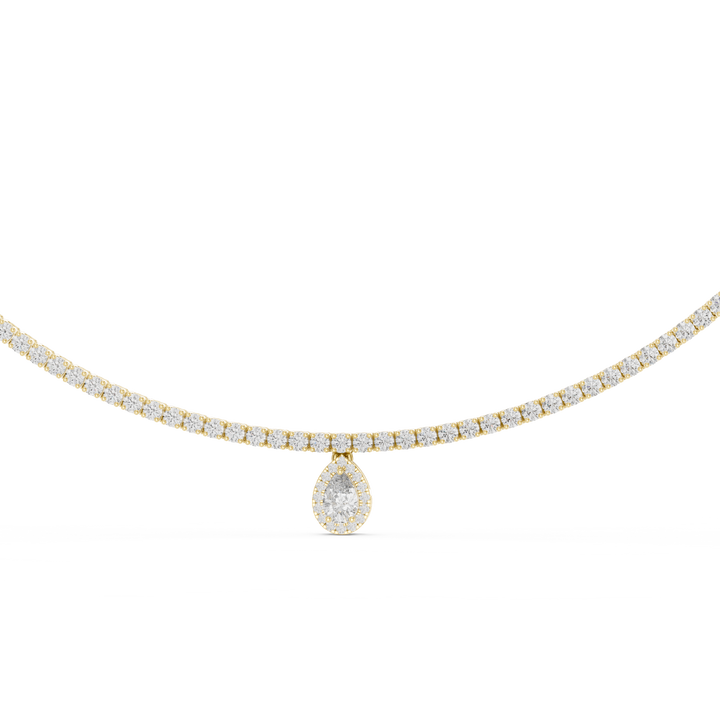 Pear-Shaped Pendant Necklace