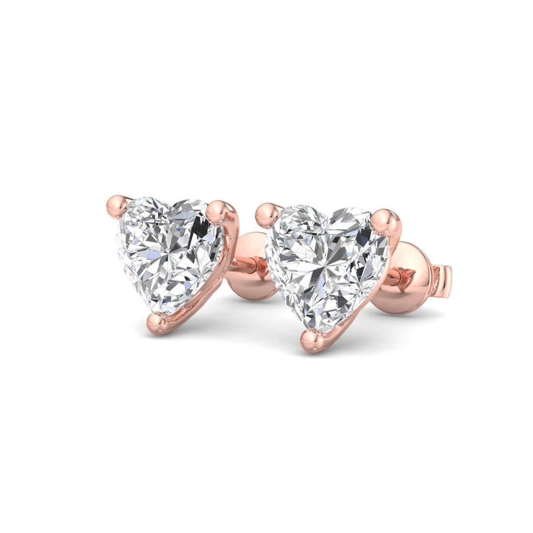 Lovely Heart Shaped Earrings - Krishnashray