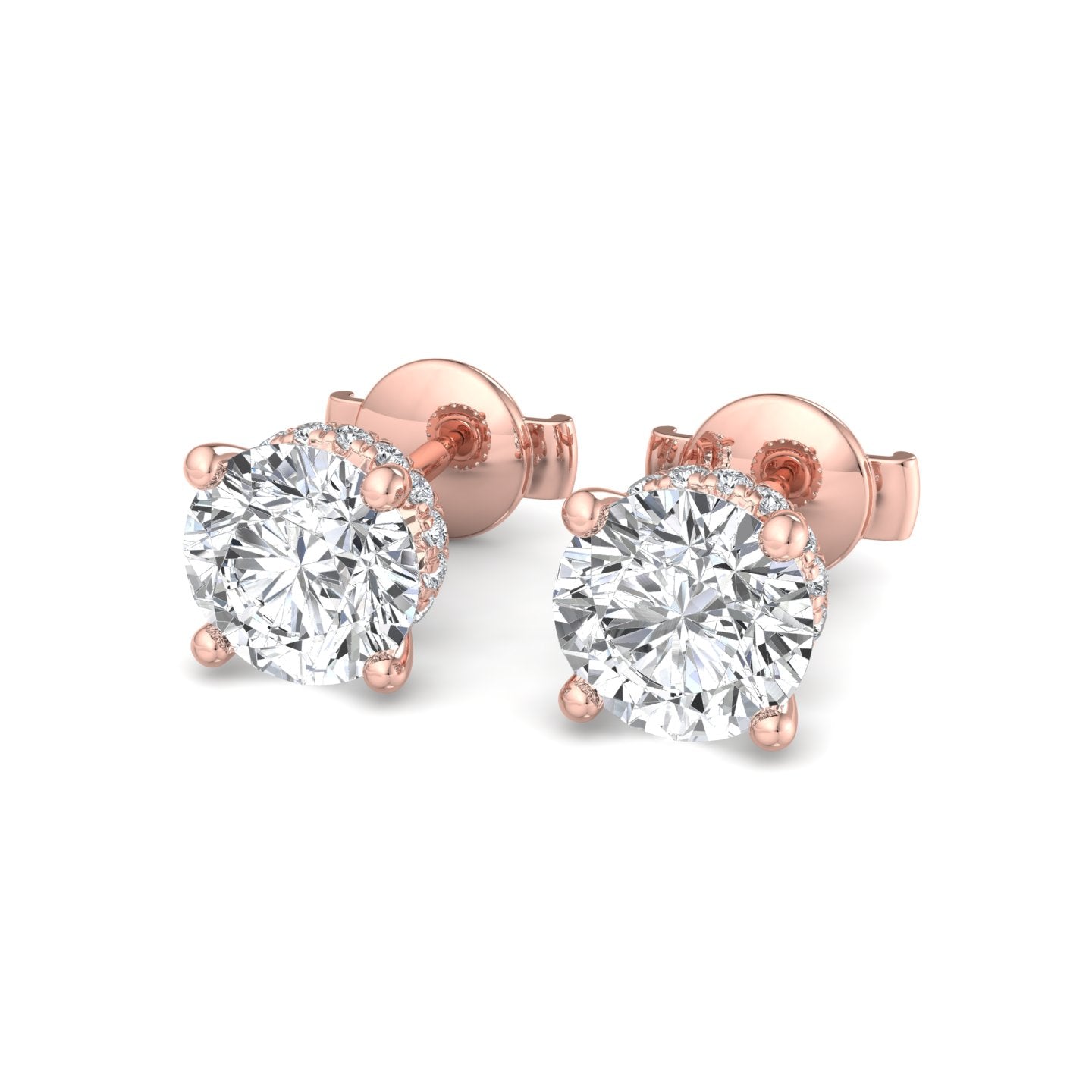 Double Diamond Drop Earrings - Krishnashray