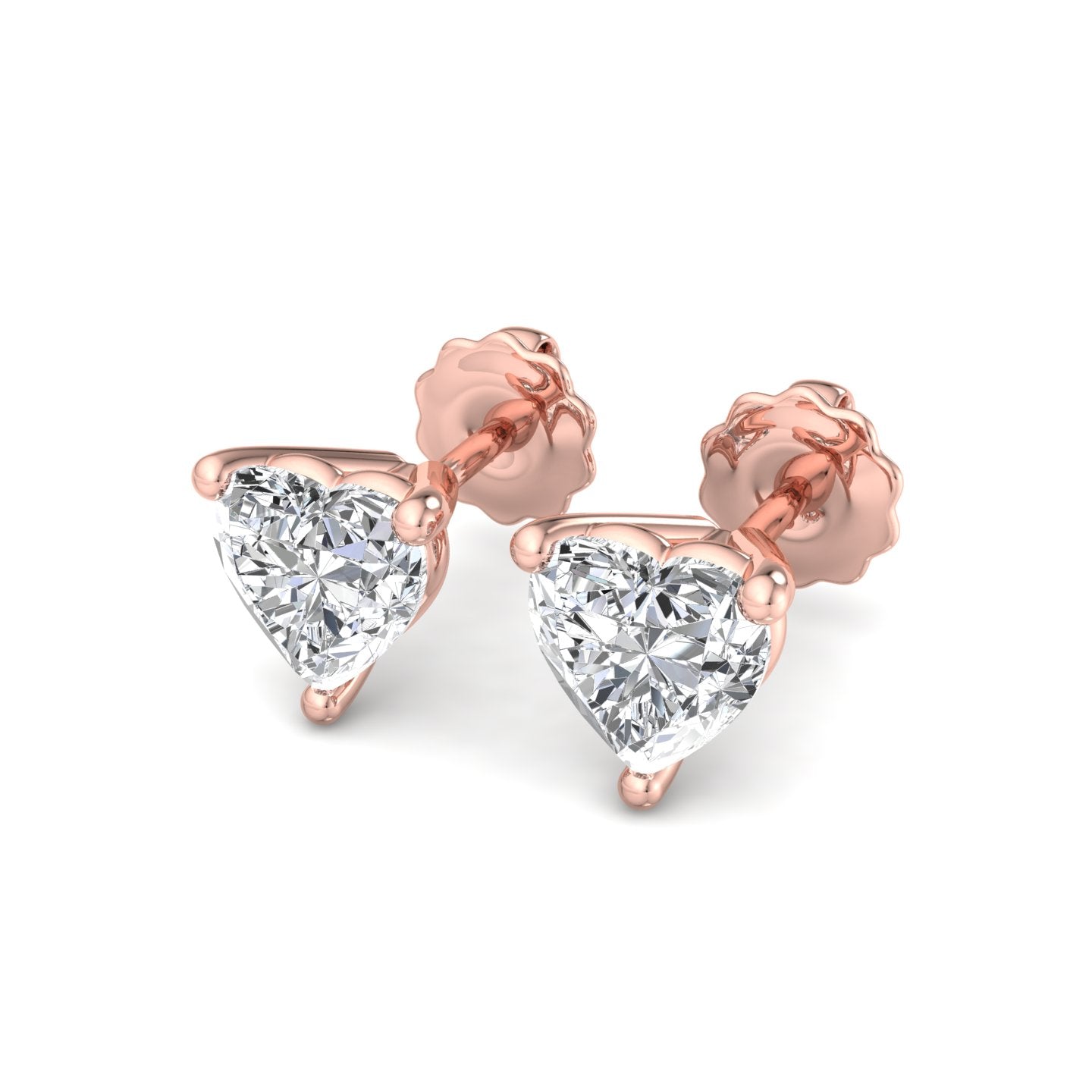 Sparkling Heart Earrings - Krishnashray