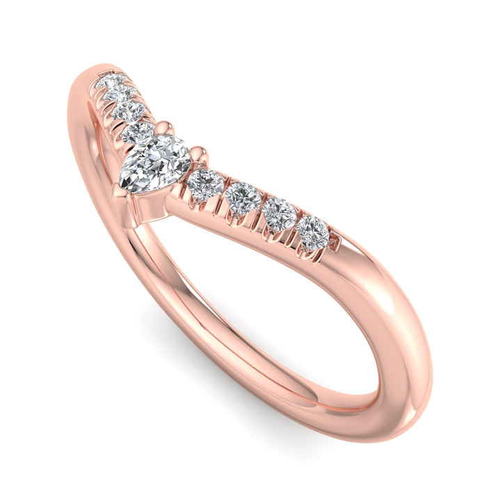 V-Shaped Diamond Ring - Krishnashray