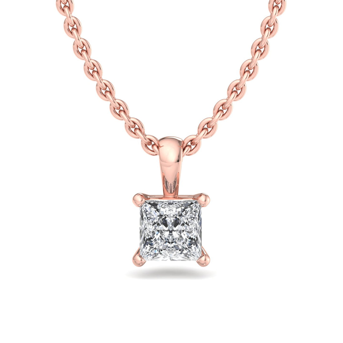 Regal Radiance Princess Cut Pendant - Krishnashray