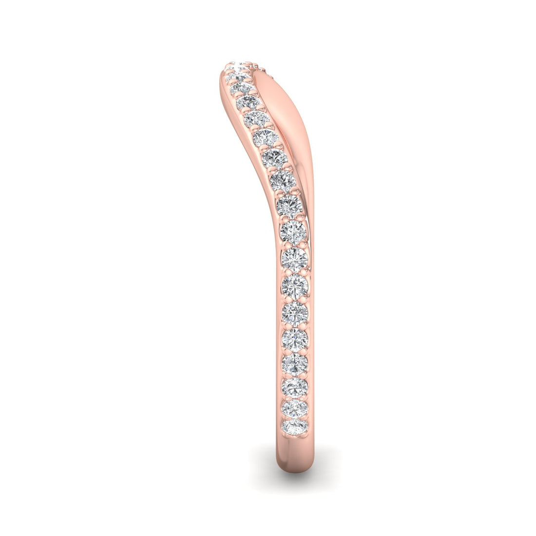 Curved Diamond Ring - Krishnashray