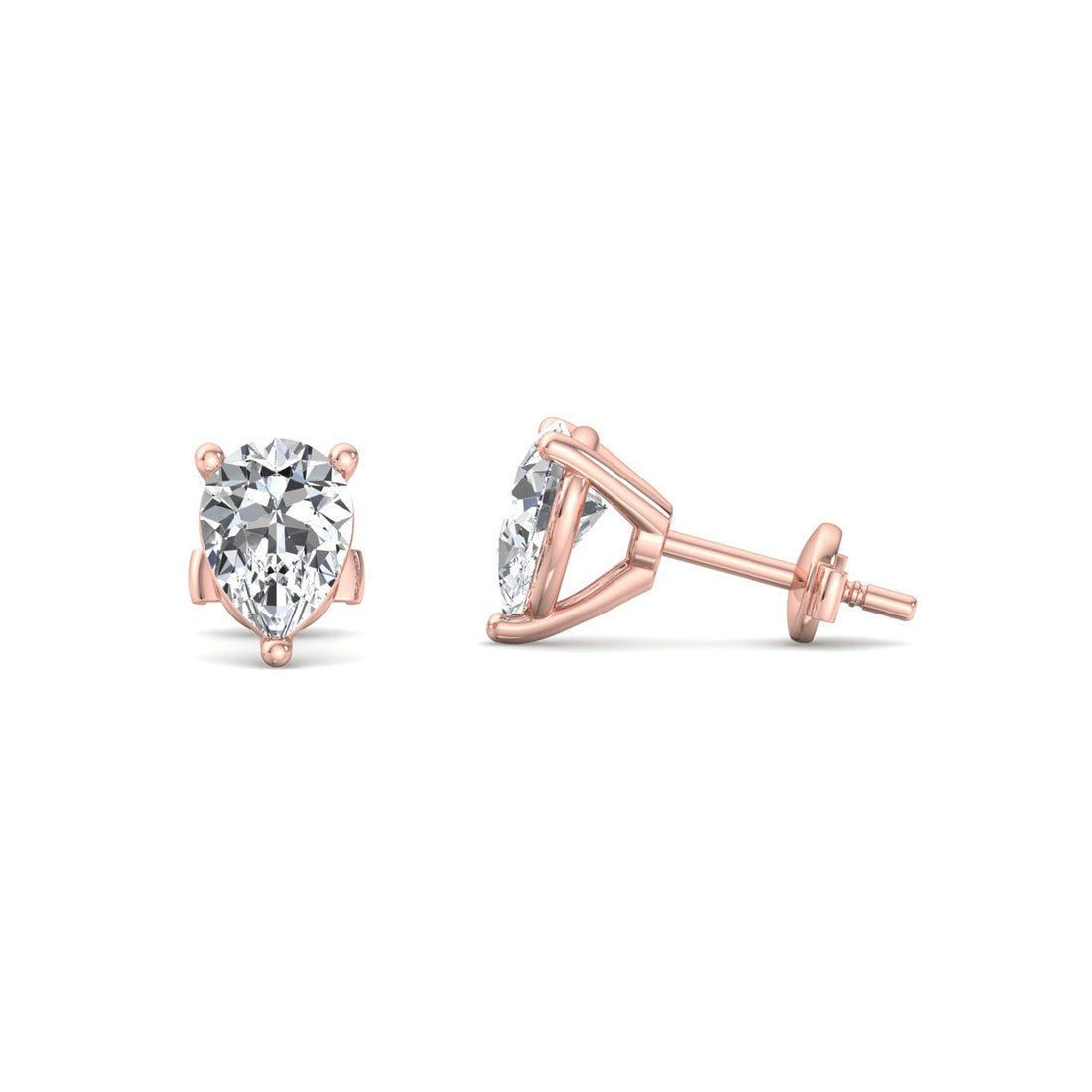 Pear Shape Gorgeous Stud Earrings - Krishnashray