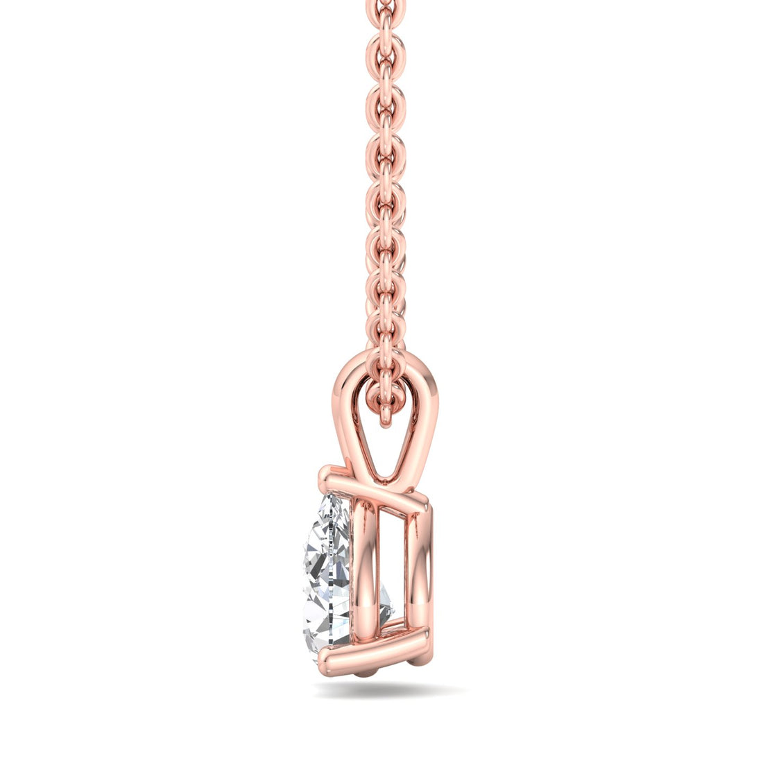 Pear-Shaped Diamond Pendant