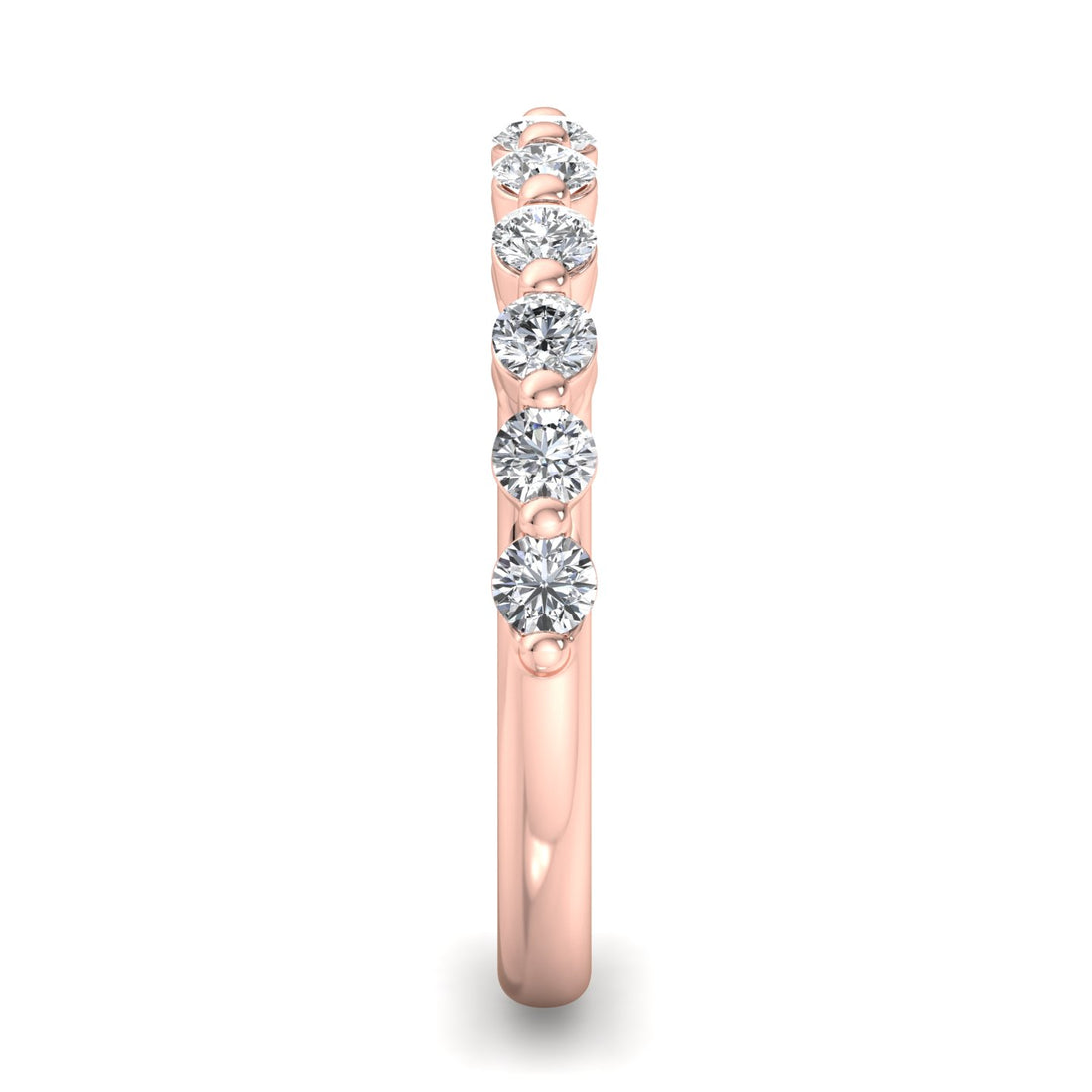 Radiant Grace Diamond Half Eternity Band - Krishnashray