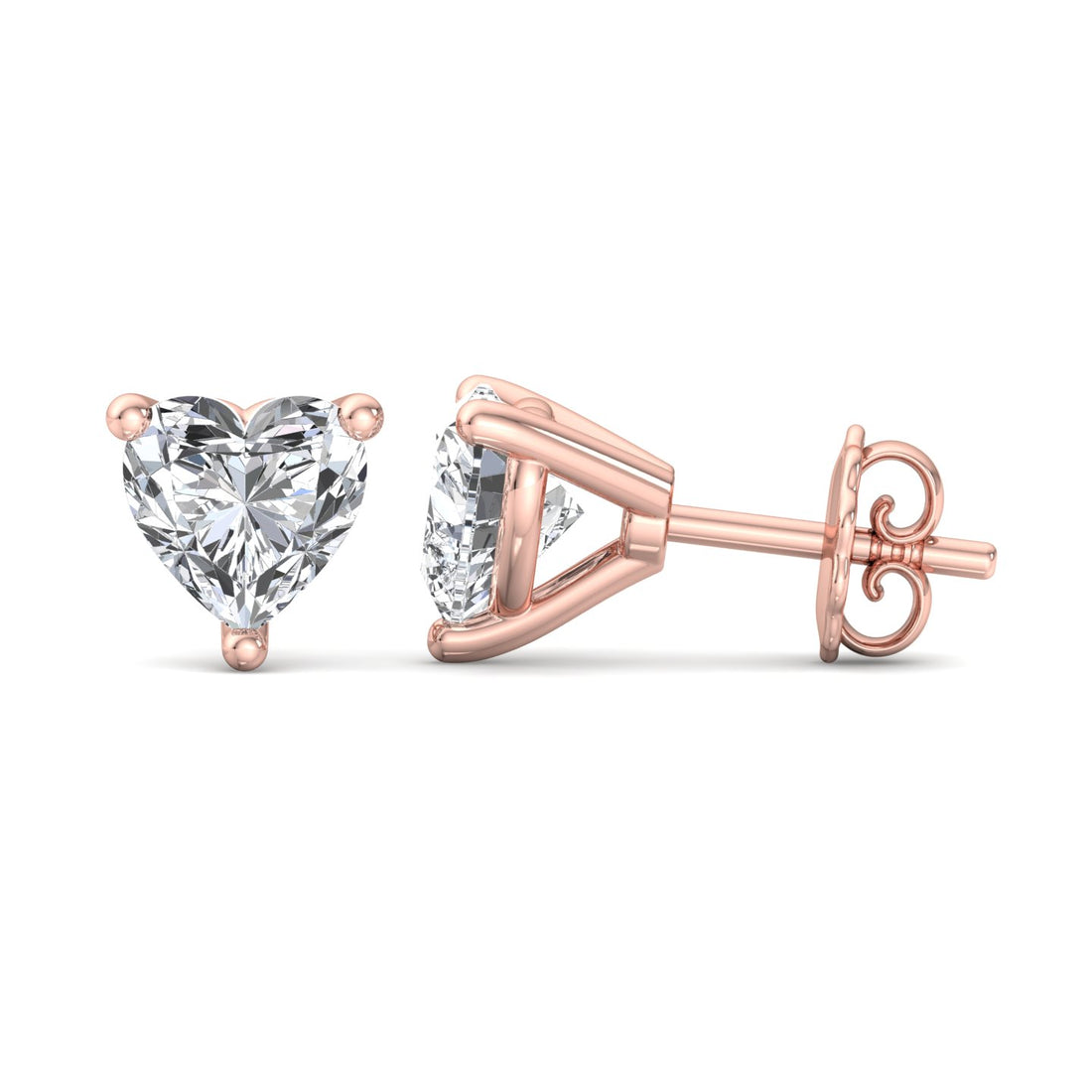 Sparkling Heart Earrings - Krishnashray