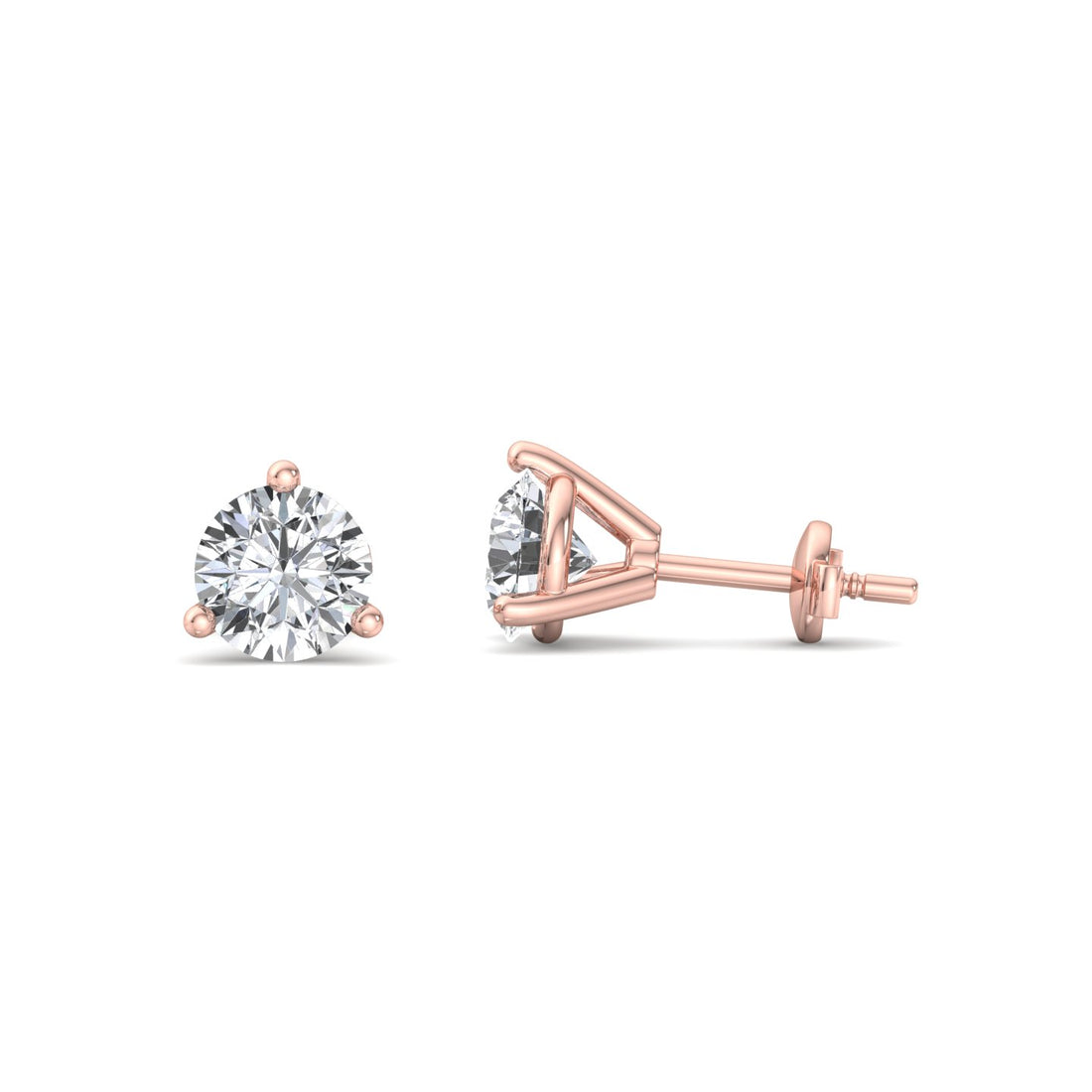 Round Cut Earrings - Krishnashray