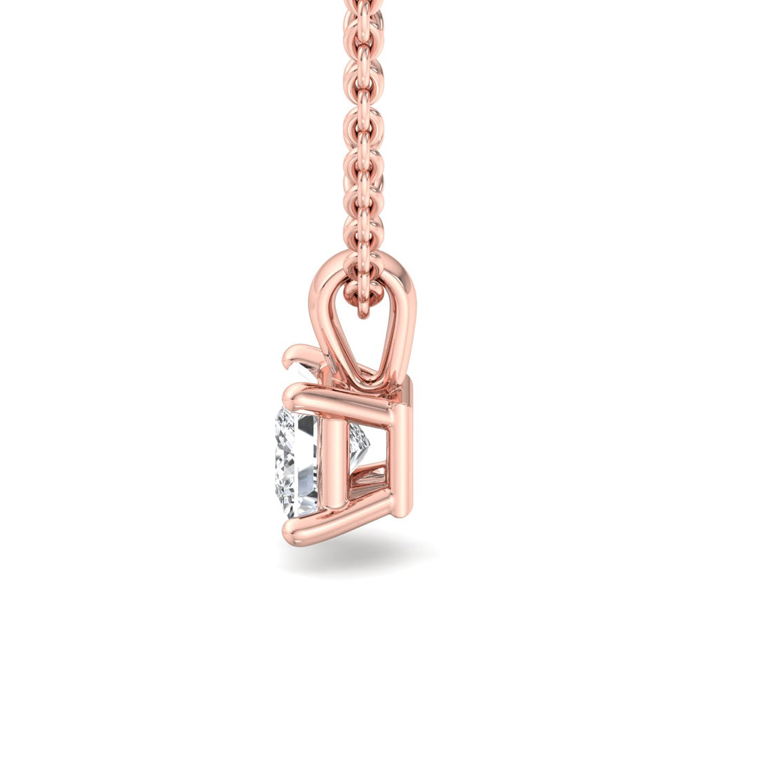 Regal Radiance Princess Cut Pendant - Krishnashray