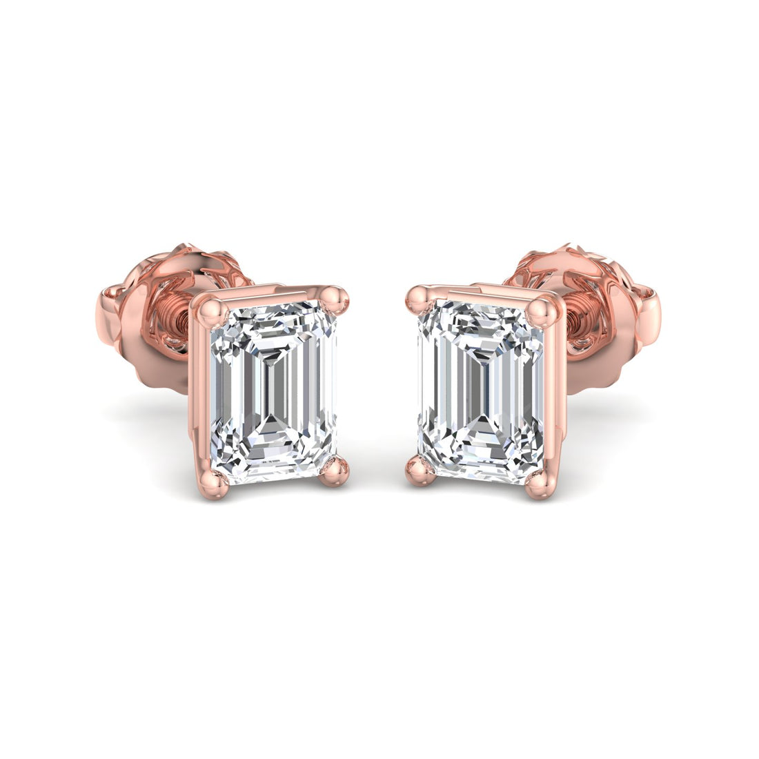 Golden Light Emerald Studs - Krishnashray