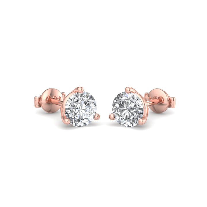 Round Cut Earrings - Krishnashray