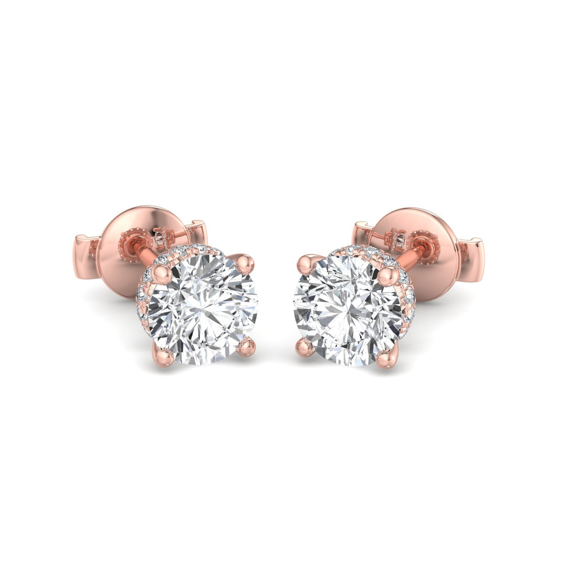 Double Diamond Drop Earrings - Krishnashray