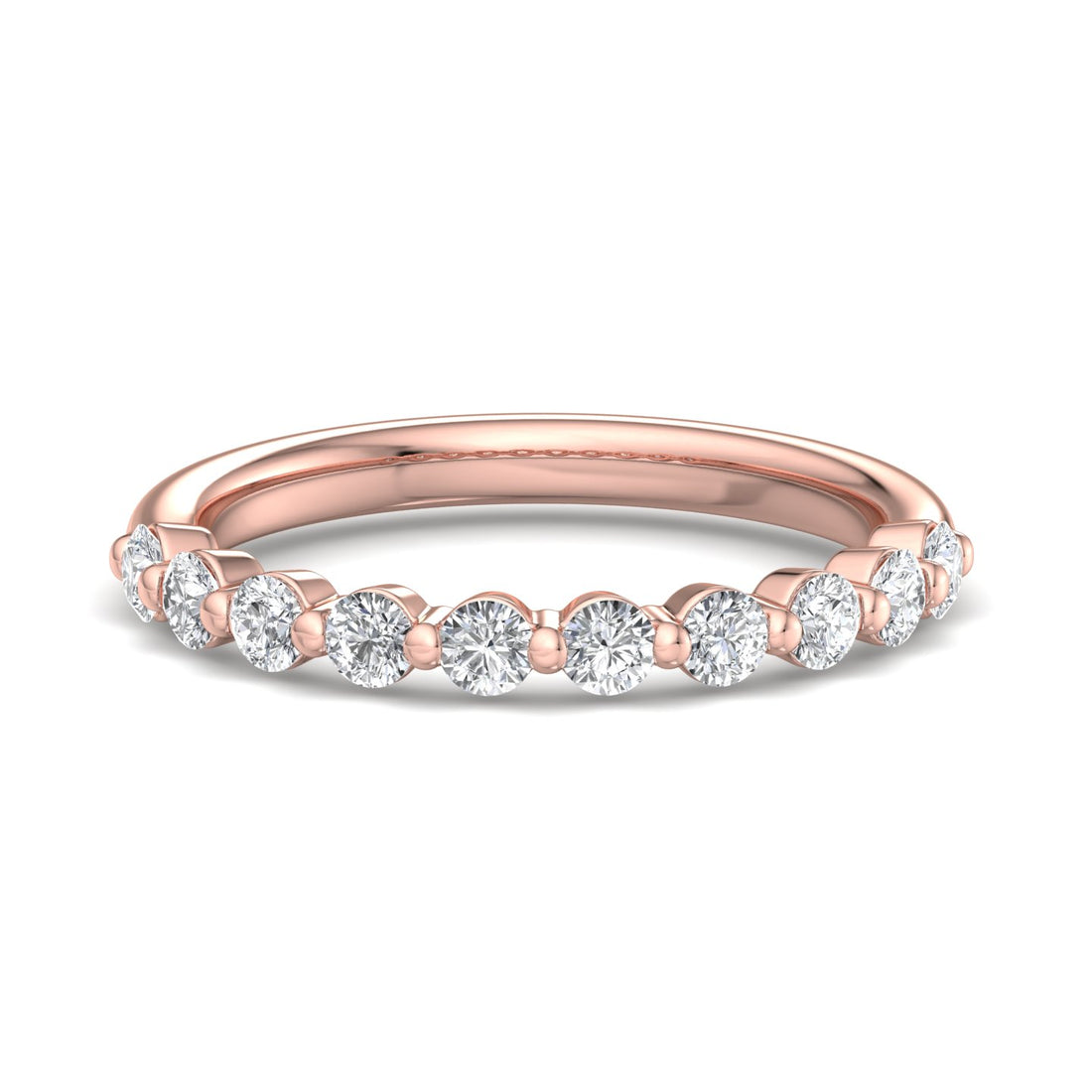 Radiant Grace Diamond Half Eternity Band - Krishnashray