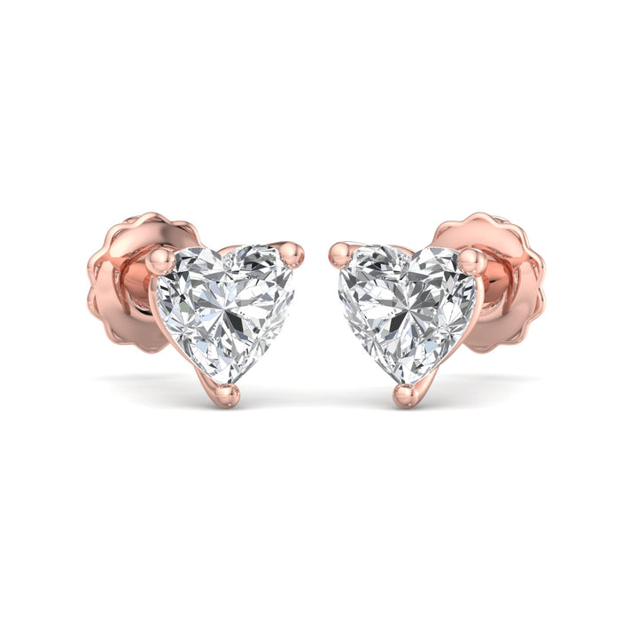 Sparkling Heart Earrings - Krishnashray