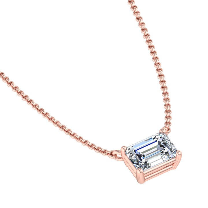 Silver Solitaire Pendant