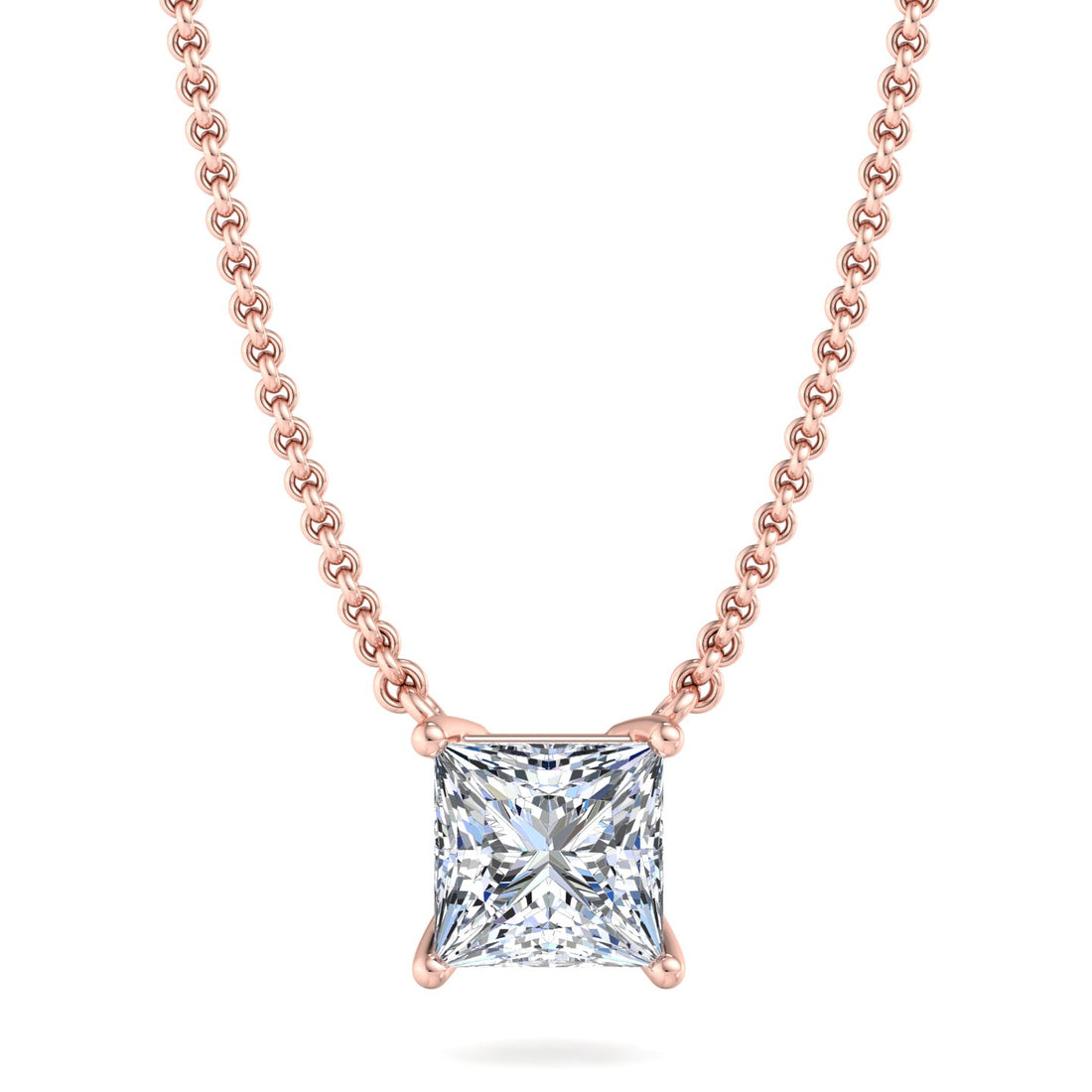 Gold Chain Pendant with Diamond