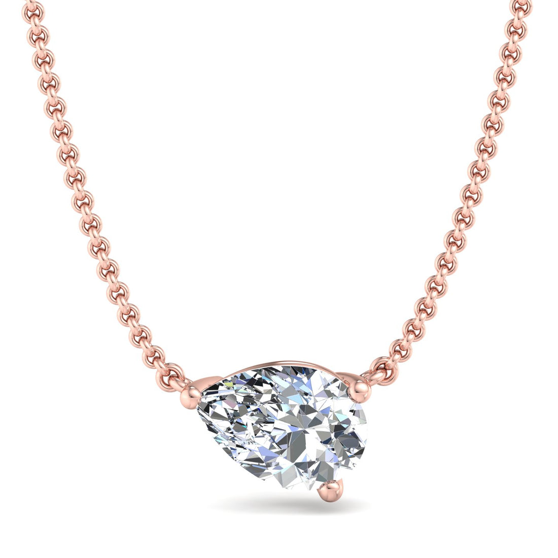 Gold Solitaire Pendant