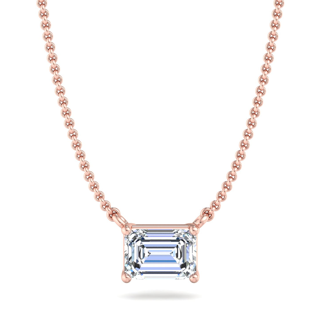 Silver Solitaire Pendant